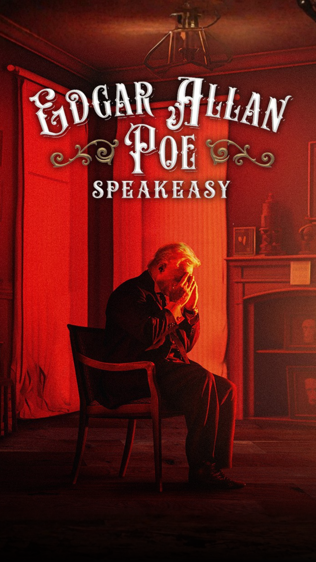 Edgar Allan Poe Speakeasy Facebook ad