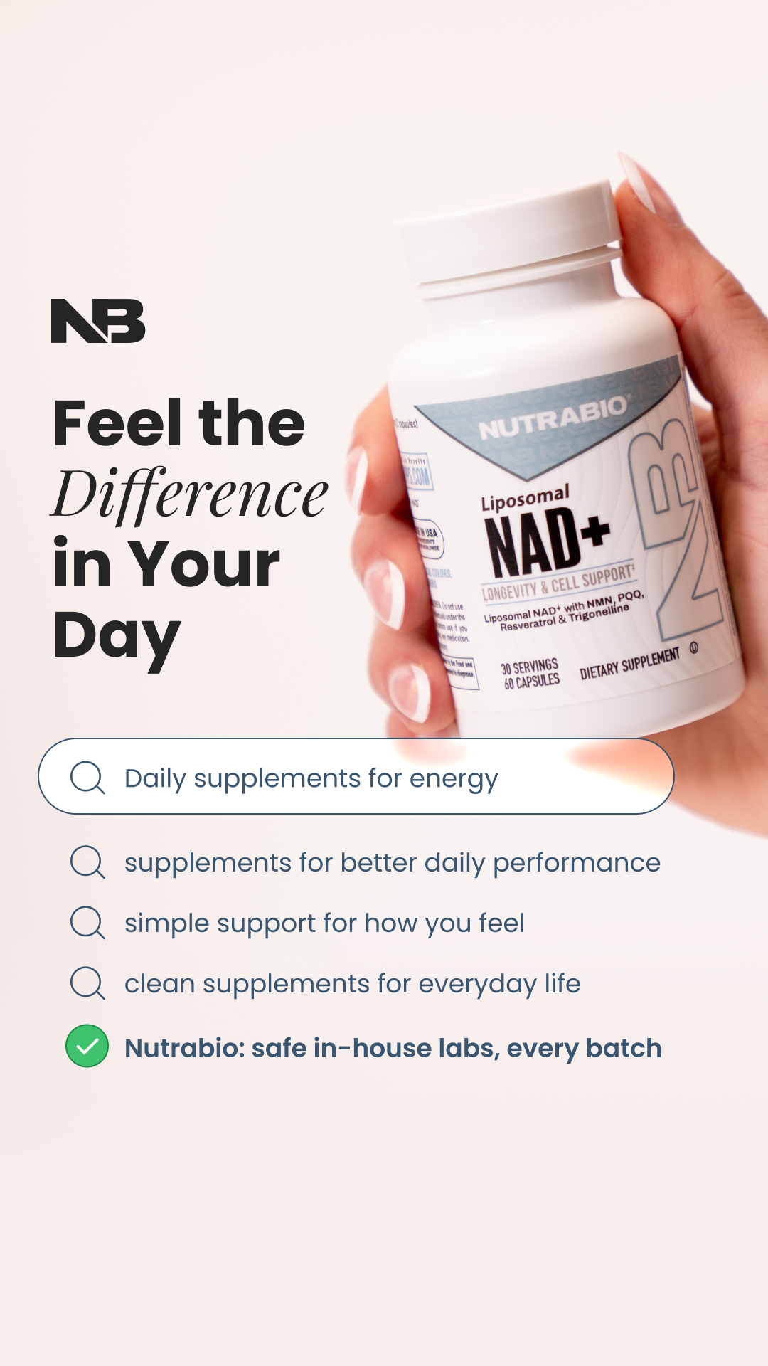 NutraBio Facebook ad