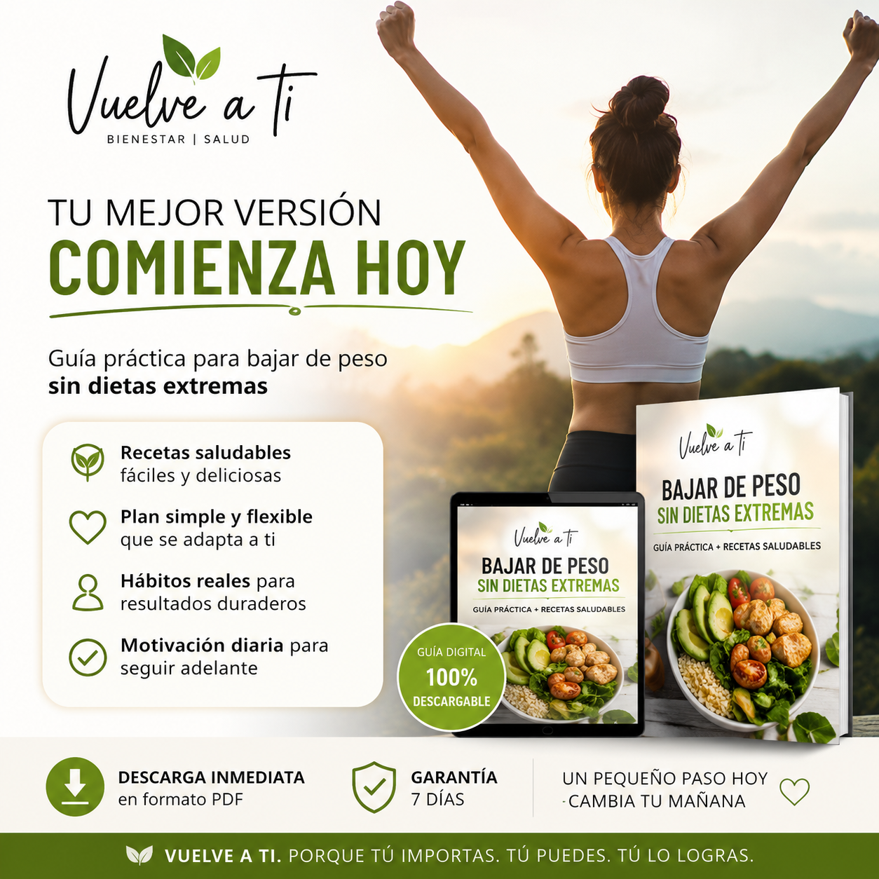 Vuelve a ti Facebook ad: Vuelve a Ti: Empieza Hoy