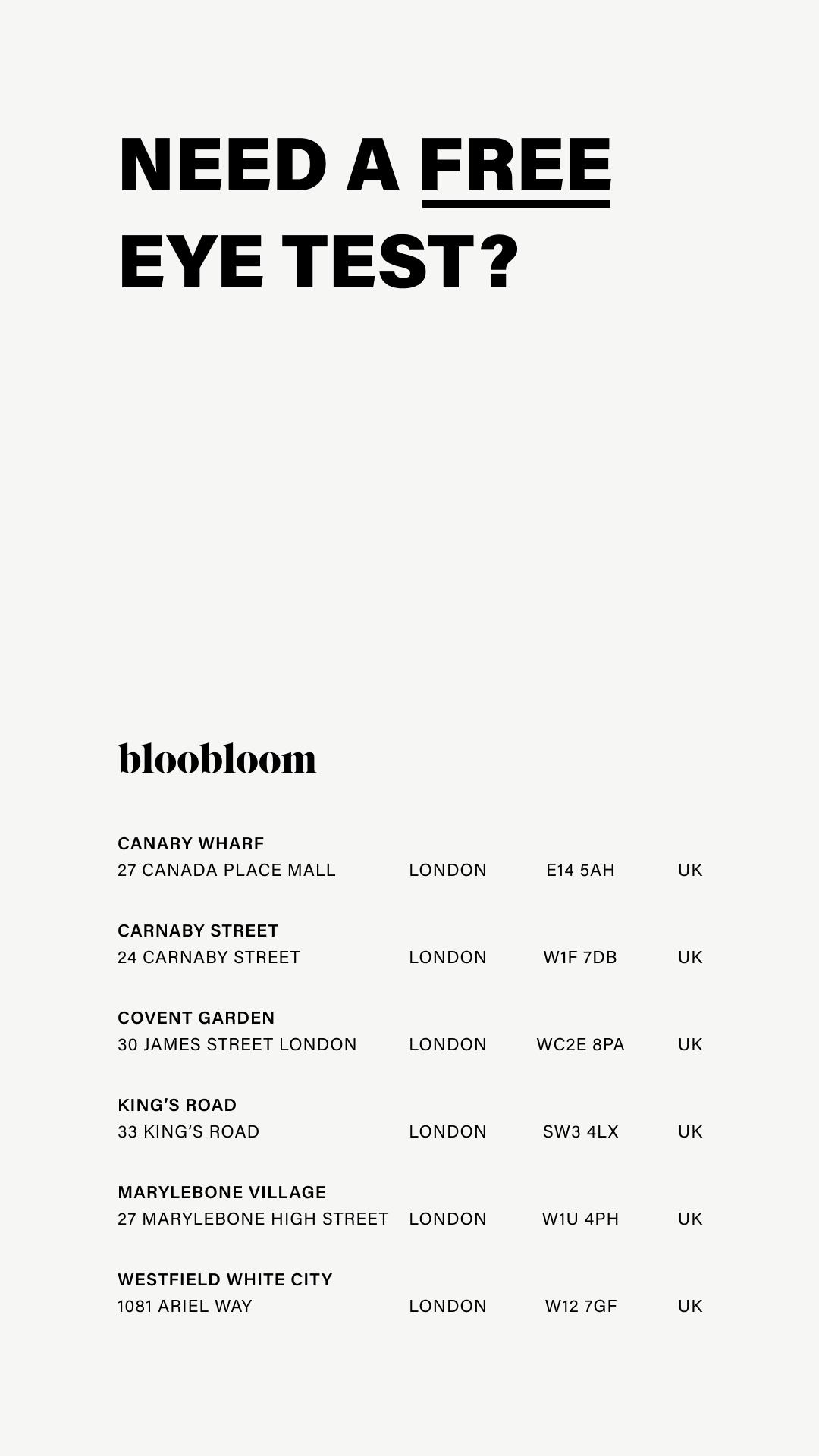 bloobloom Facebook ad from Feb 27, 2025