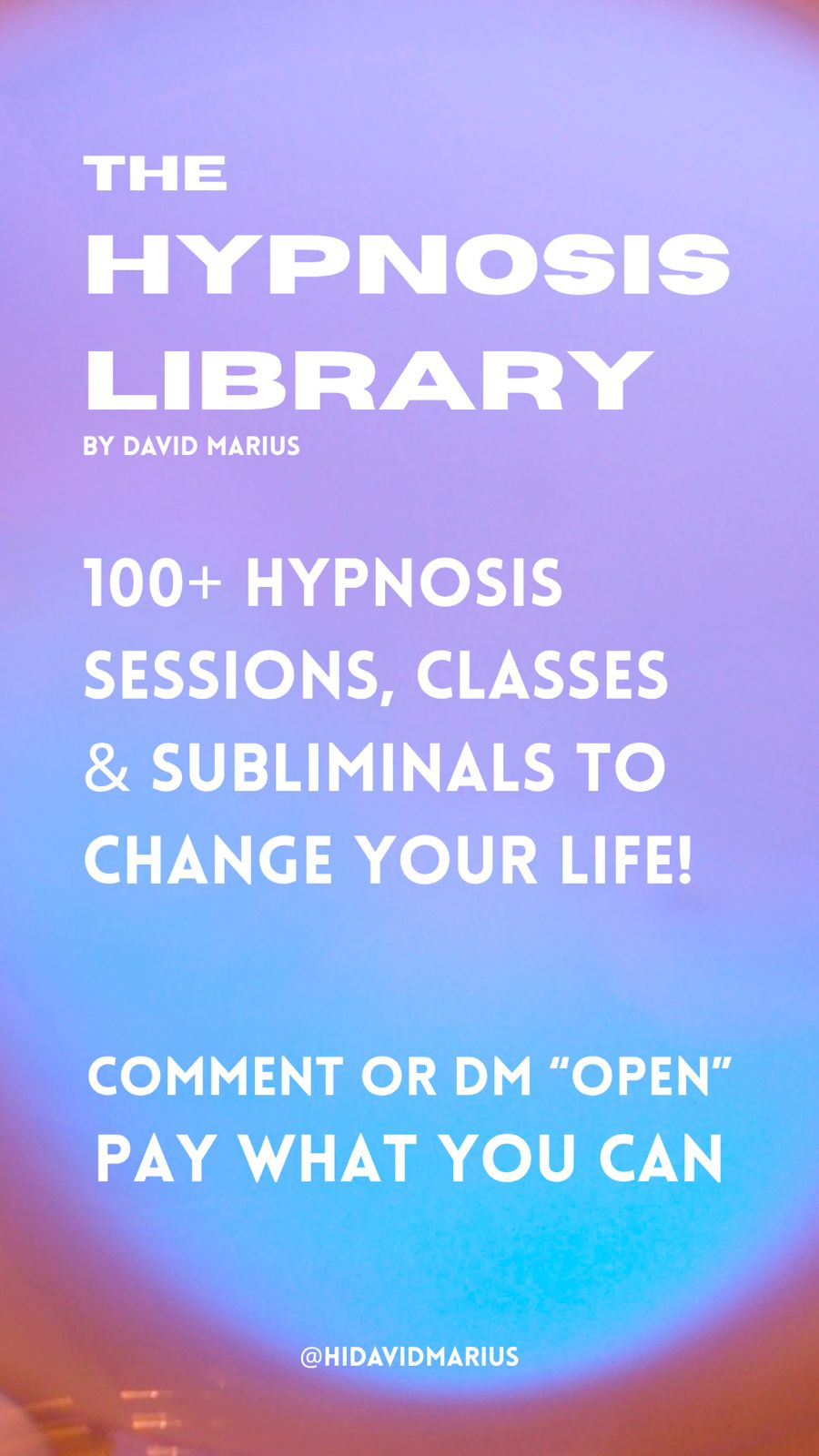 David Mears Hypnosis Facebook ad from Dec 2, 2025