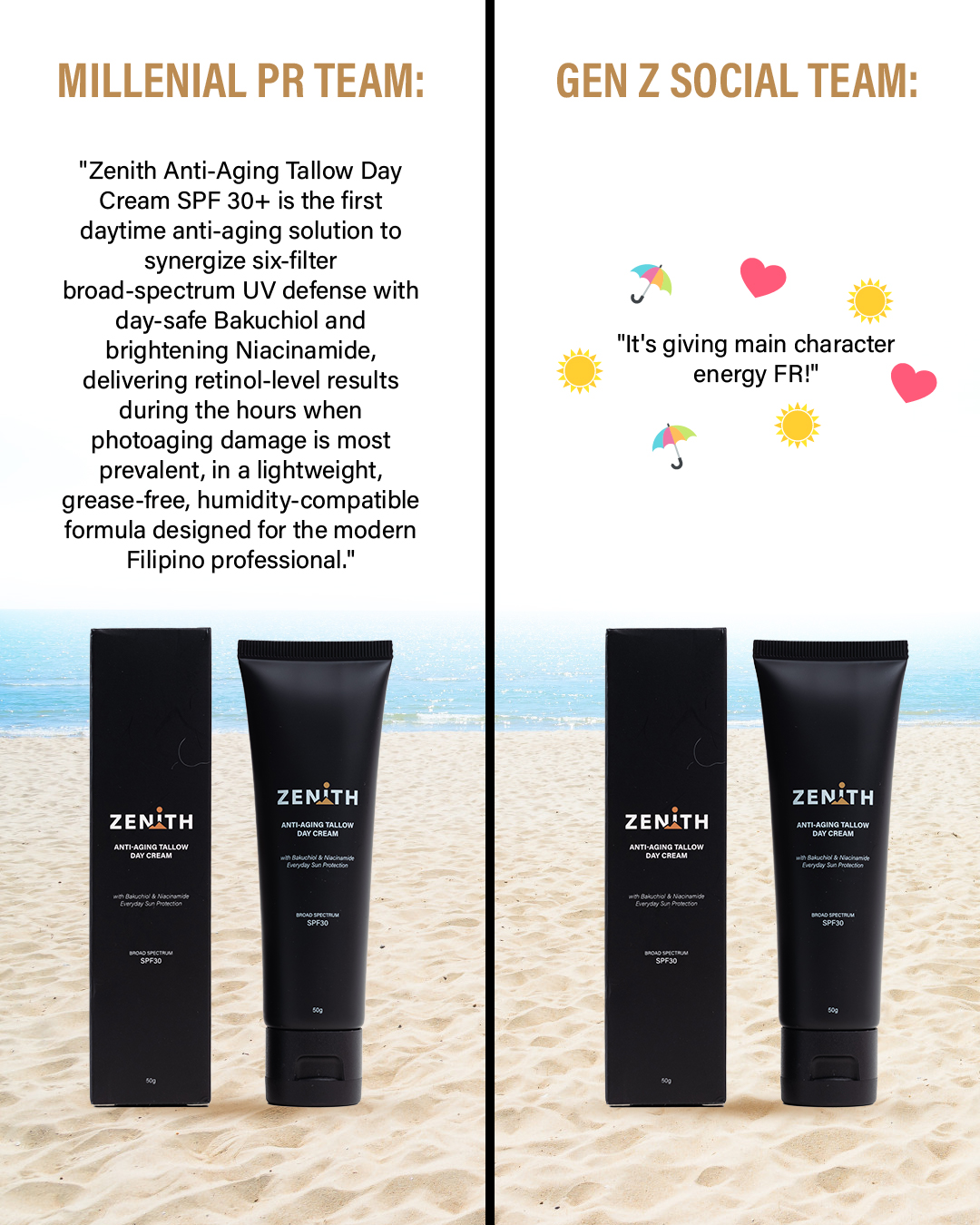 Zenith PH - Anti-Aging Tallow Day Cream Spf30+ Facebook ad: High Performance Day Cream For Men