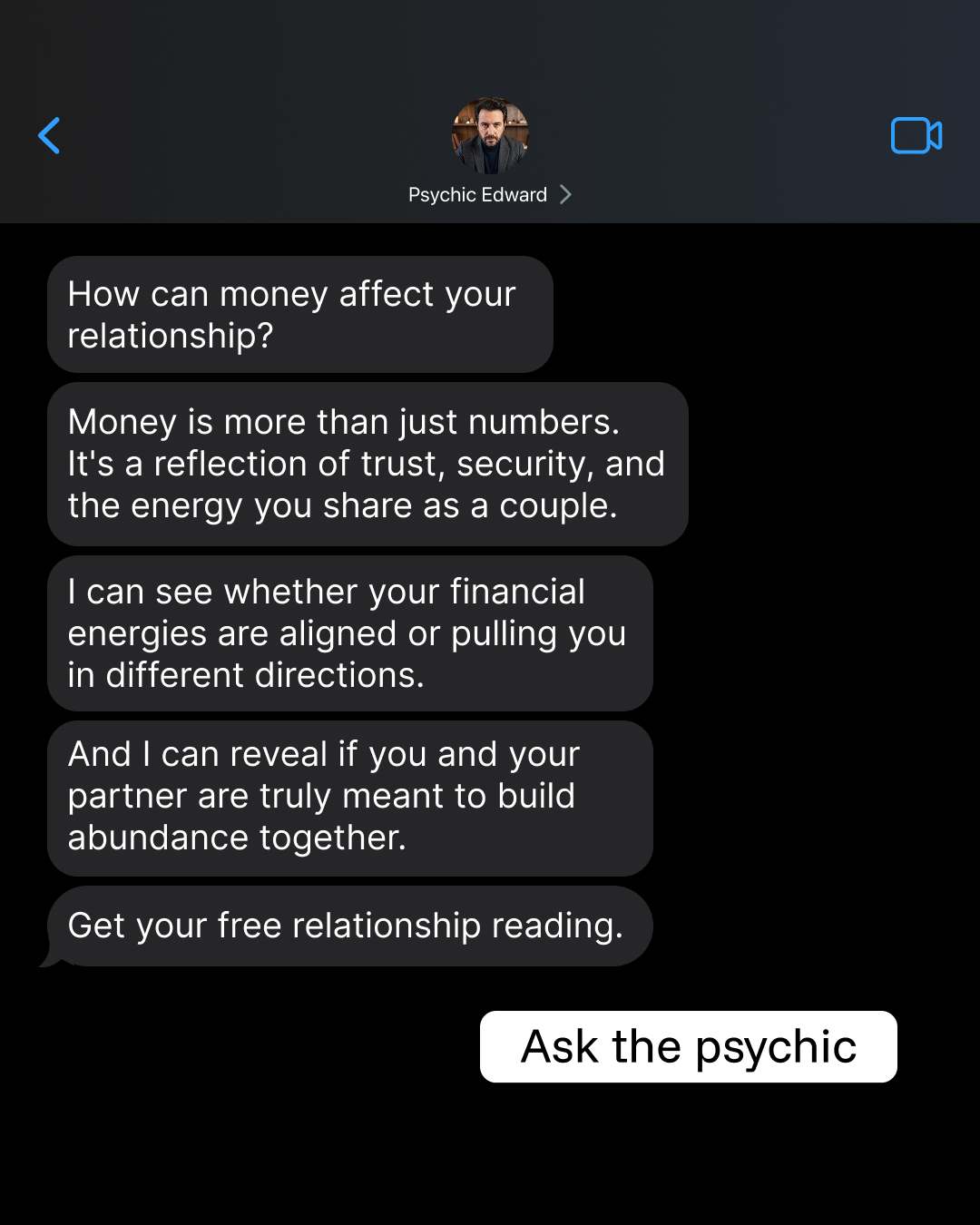 Your Relationship Advisor Facebook ad