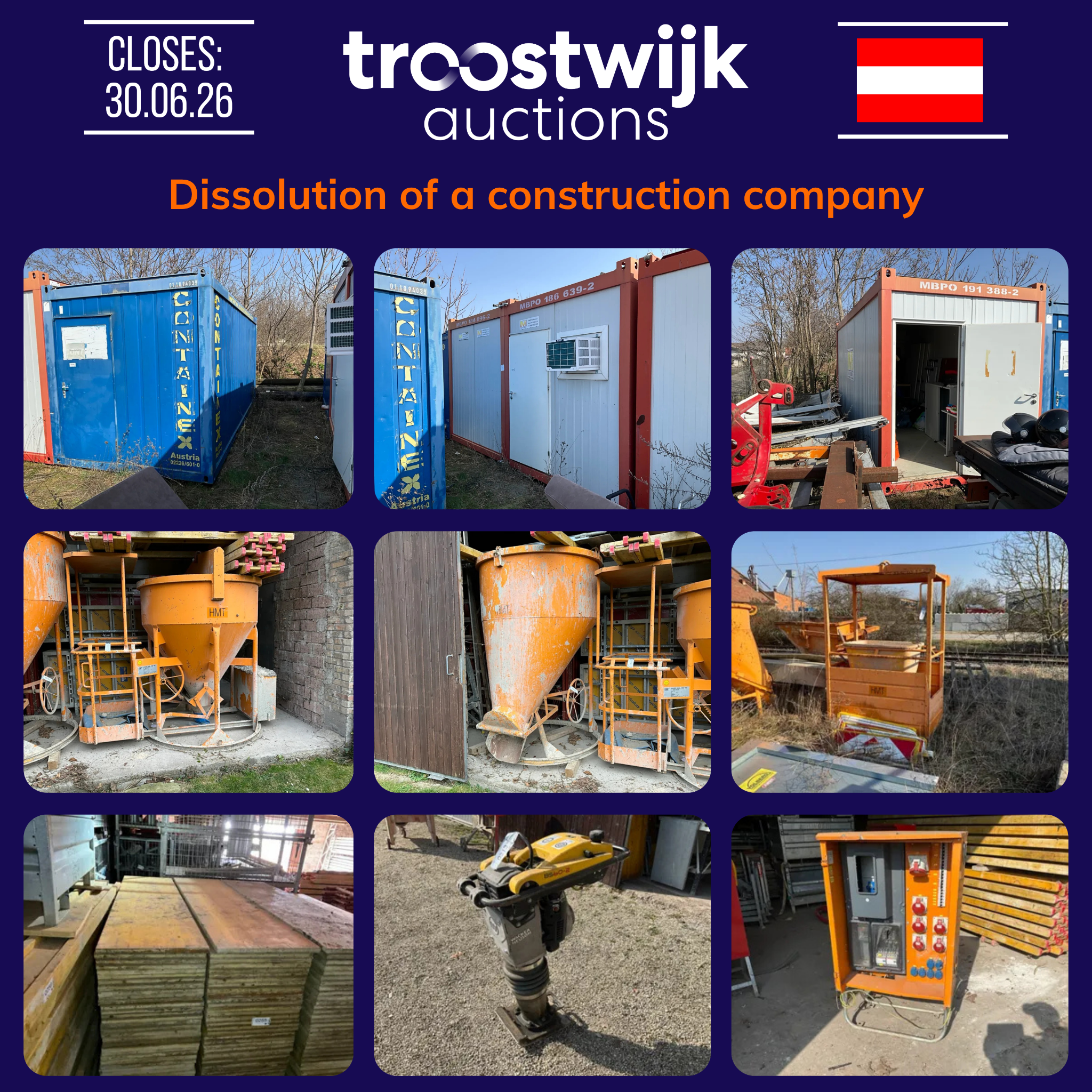Troostwijk Auctions Facebook ad