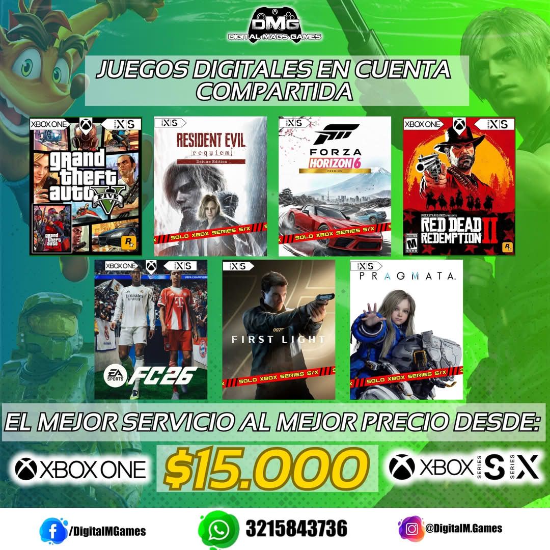 Digital M Games Facebook ad: Juegos para Xbox One y Xbox Series S|X con el 90% de…