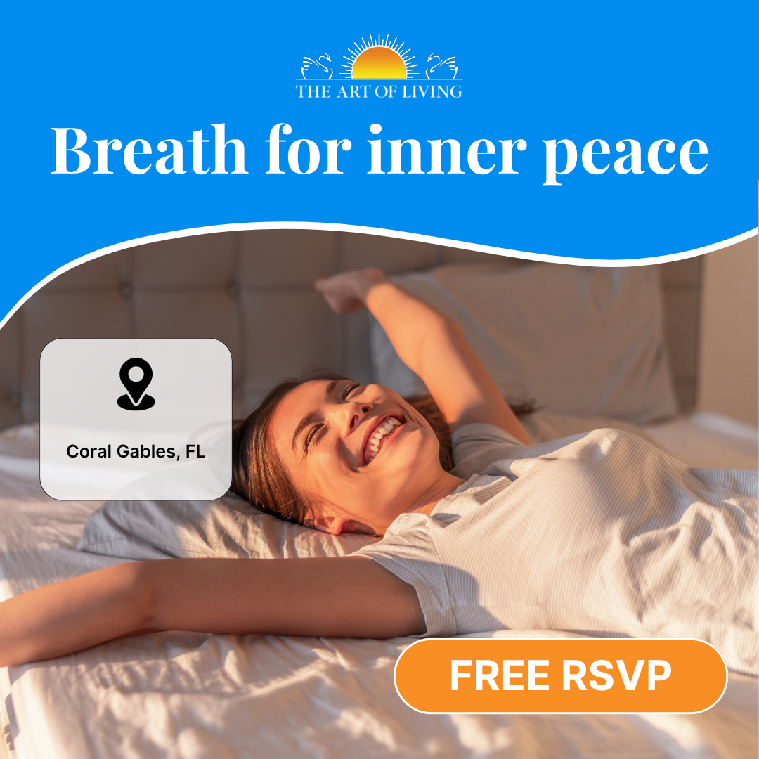 The Art of Living Facebook ad