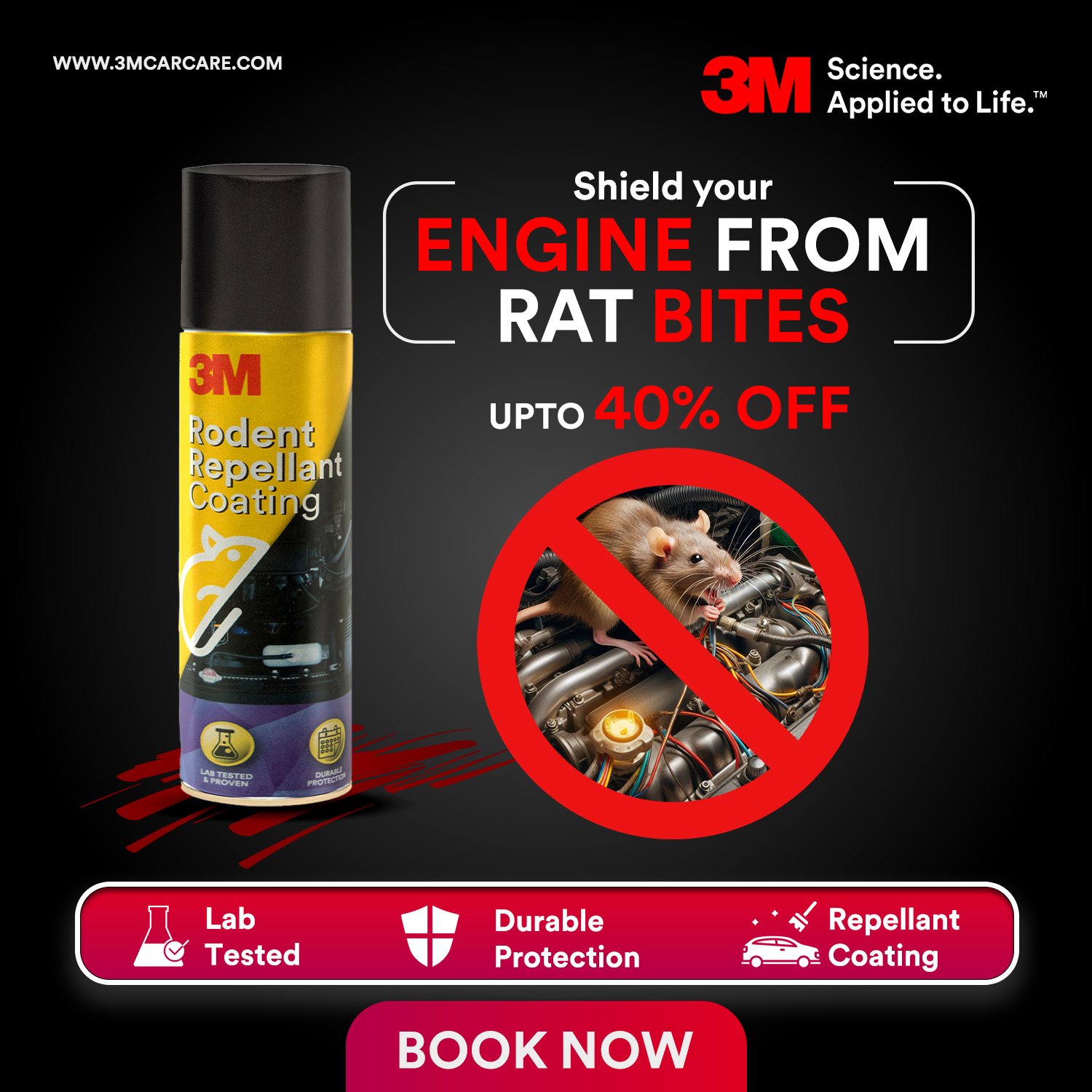 E-commerce Offer India Facebook ad: Keep Rats Away with 3M