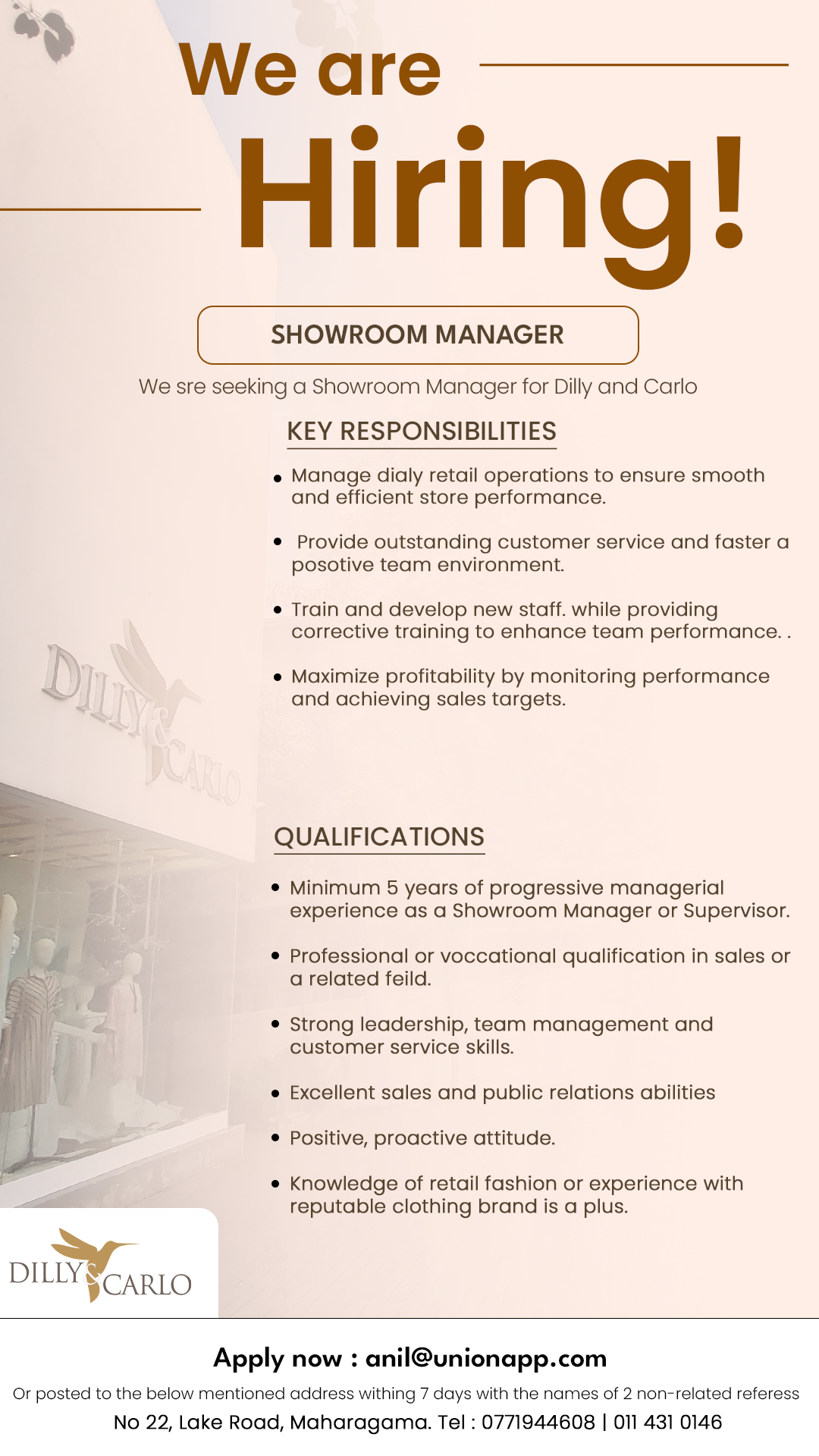 Dilly & Carlo Facebook ad