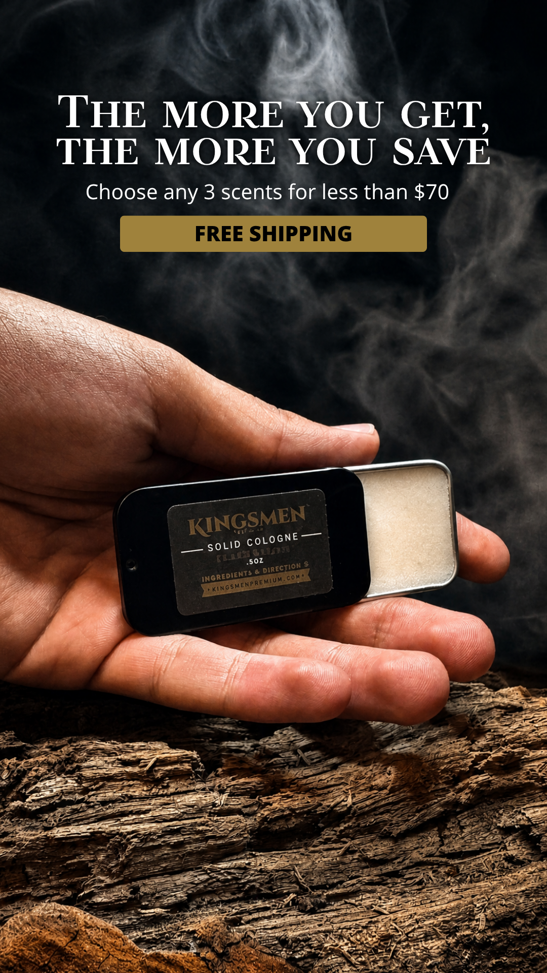 Kingsmen Premium Facebook ad from Aug 12, 2026