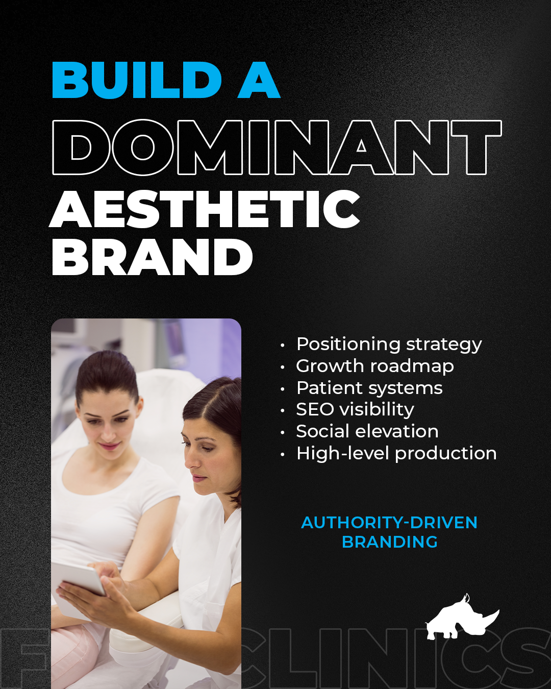 tinyRHINO Facebook ad: Attract the right patients and support consistent growth.