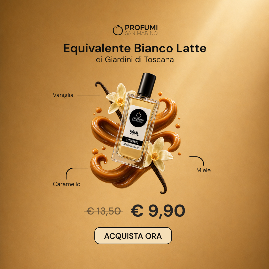 Profumi San Marino Facebook ad: Equivalente Bianco Latte