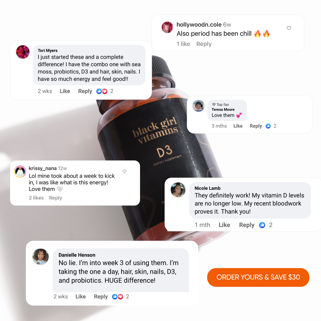 Black Girl Vitamins Facebook ad