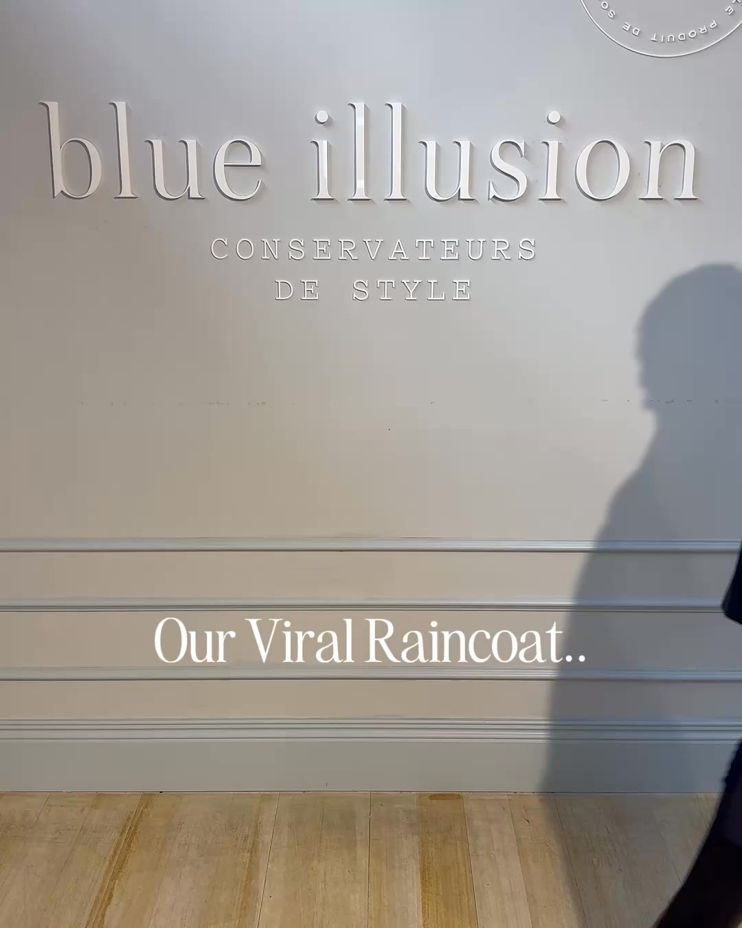Blue Illusion Facebook ad: Reversible Raincoat