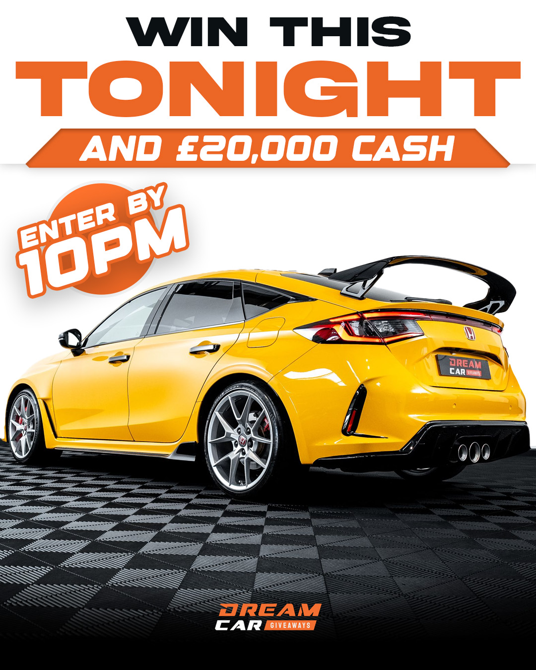 Dream Car Giveaways Facebook ad