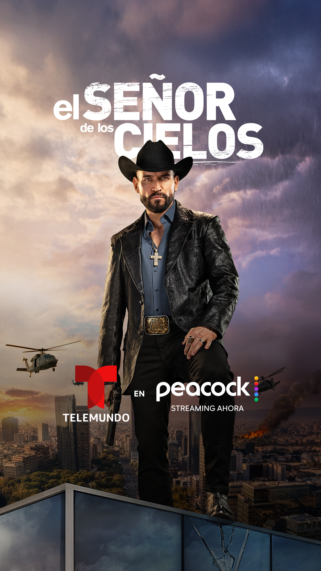 Peacock TV Facebook ad: Suscríbete a Peacock y mira la última temporada.