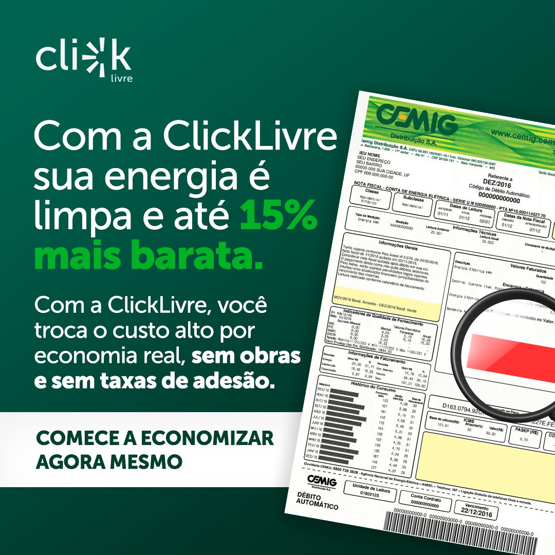 ClickLivre Energia Facebook ad