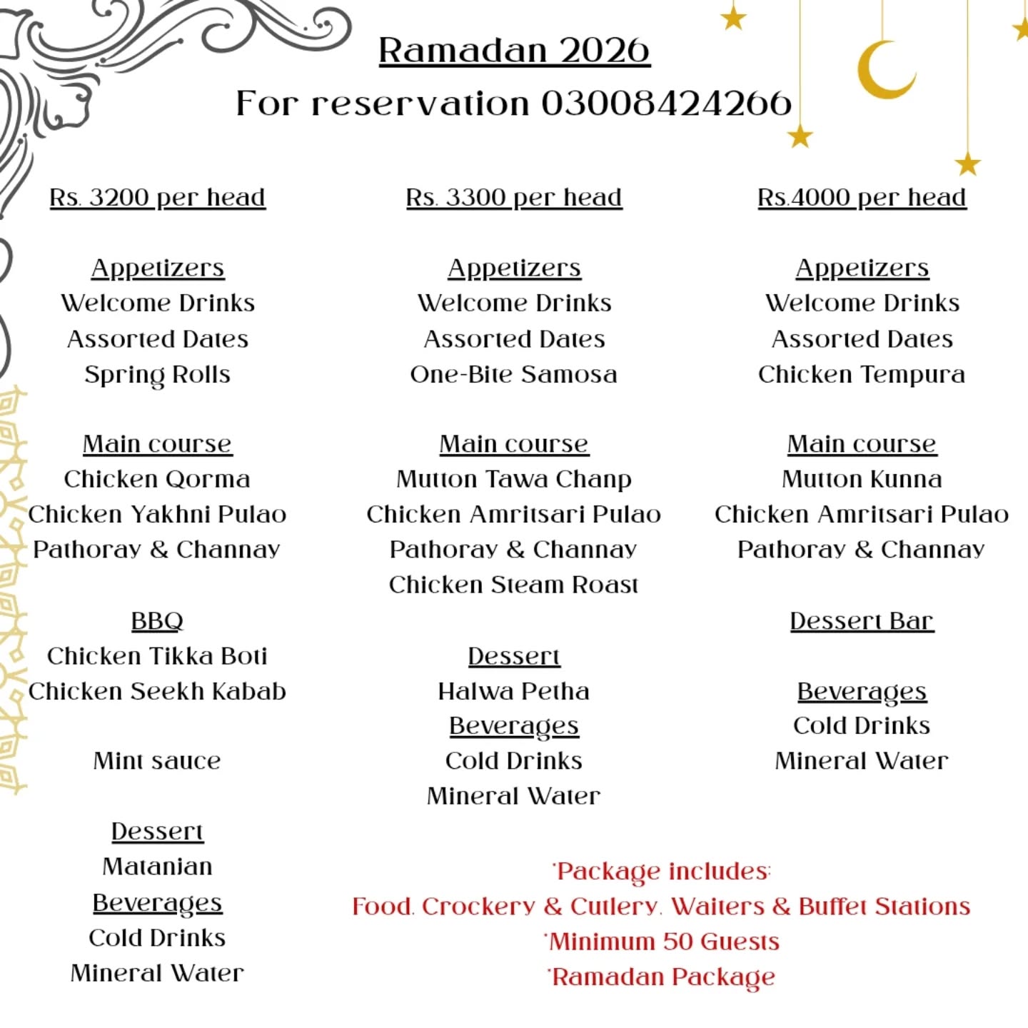 Silsilaay Events Facebook ad: This year celebrate your Iftaar gatherings with us