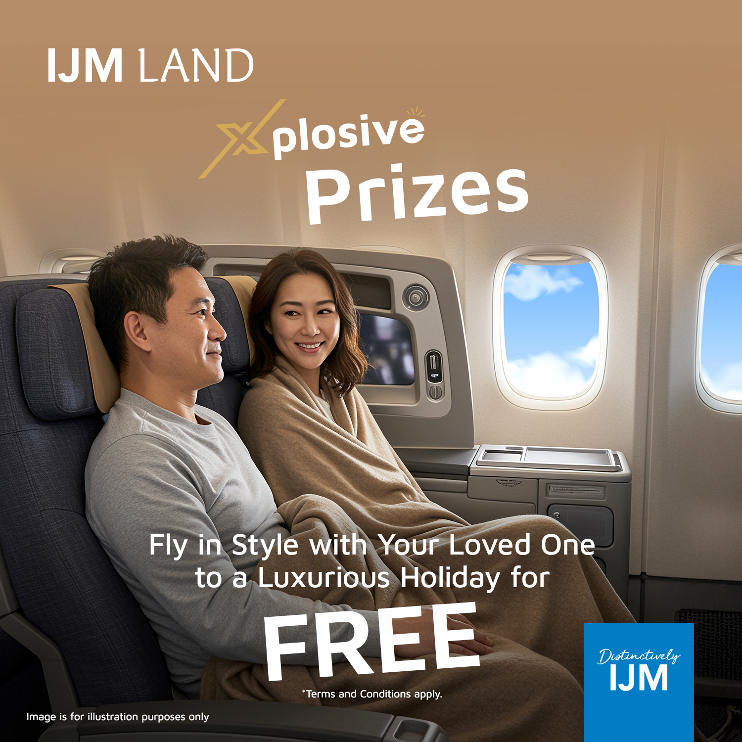IJM Land Berhad Facebook ad: Fly in STYLE for FREE with IJM Landโฆ