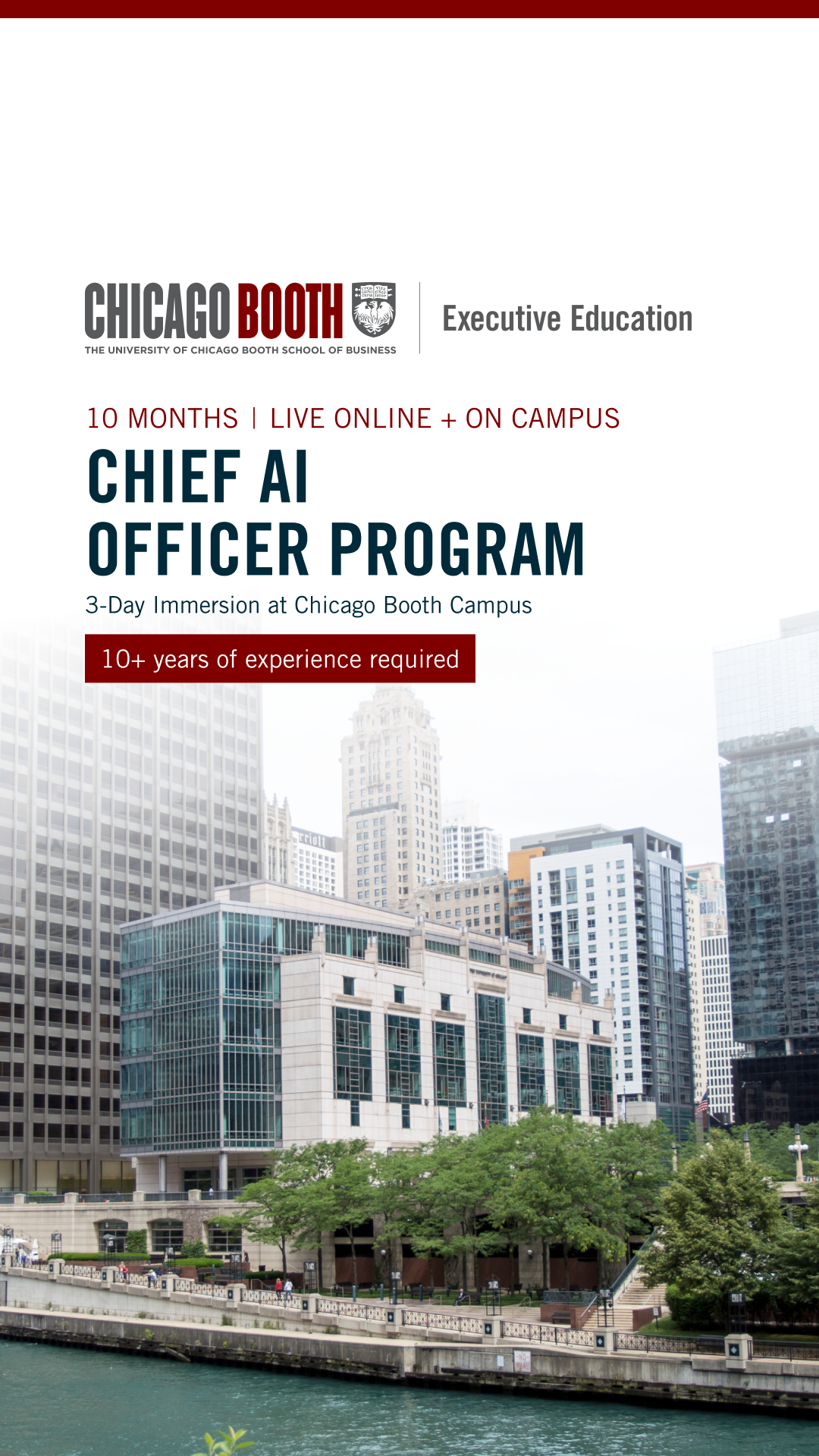 University of Chicago Booth School of Business Executive Education Facebook ad