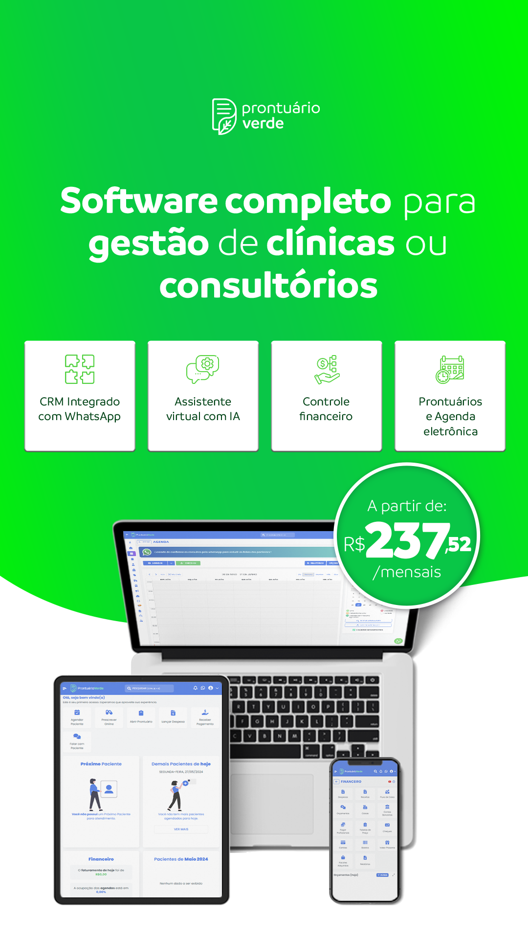 Prontuário Verde Facebook ad from Jul 14, 2026