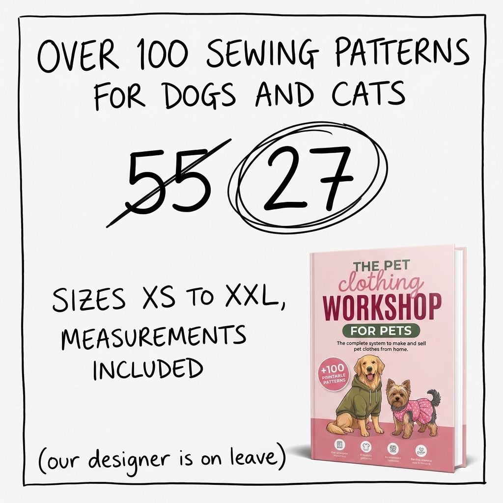 Knitting Art Studio Facebook ad: Pet Sewing Patterns