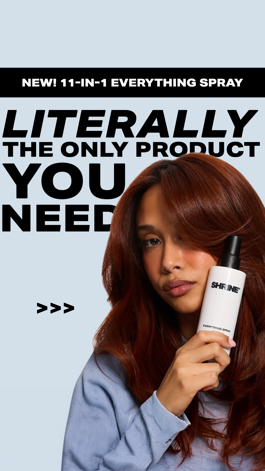 Shrine Facebook ad: Your Hair's New Everything