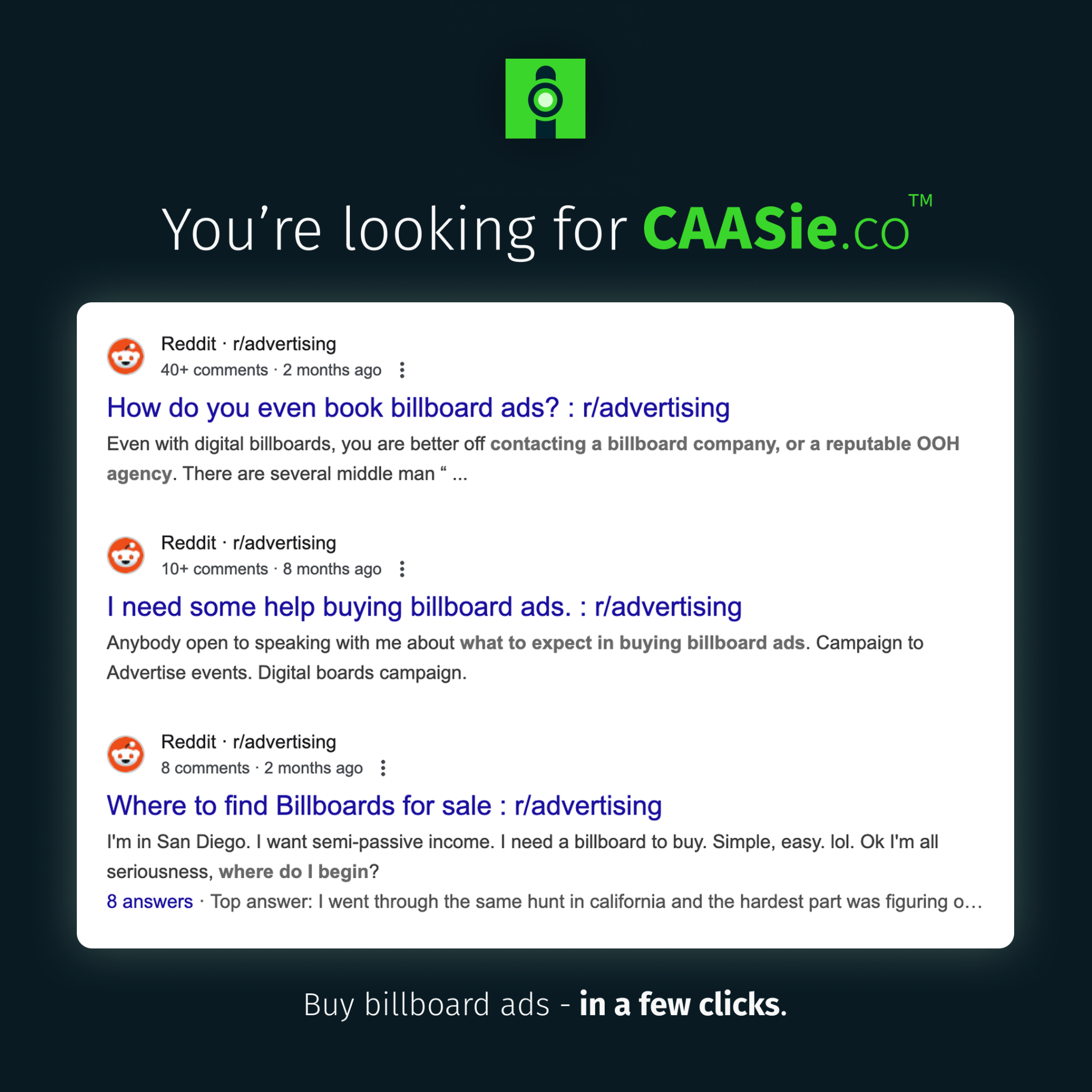 CAASie.co Facebook ad