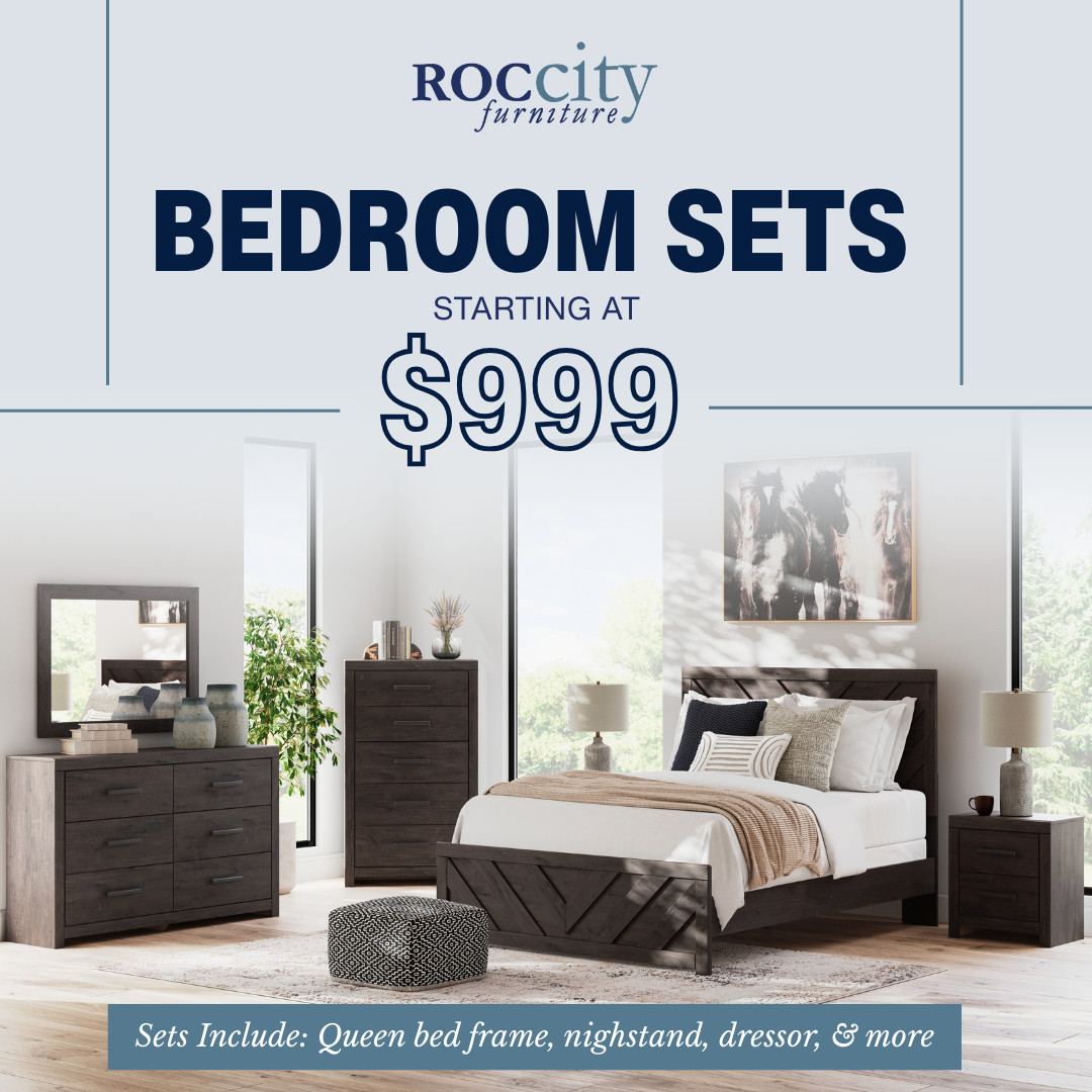 ROC City Furniture Facebook ad: Furnishing your home just got easier.