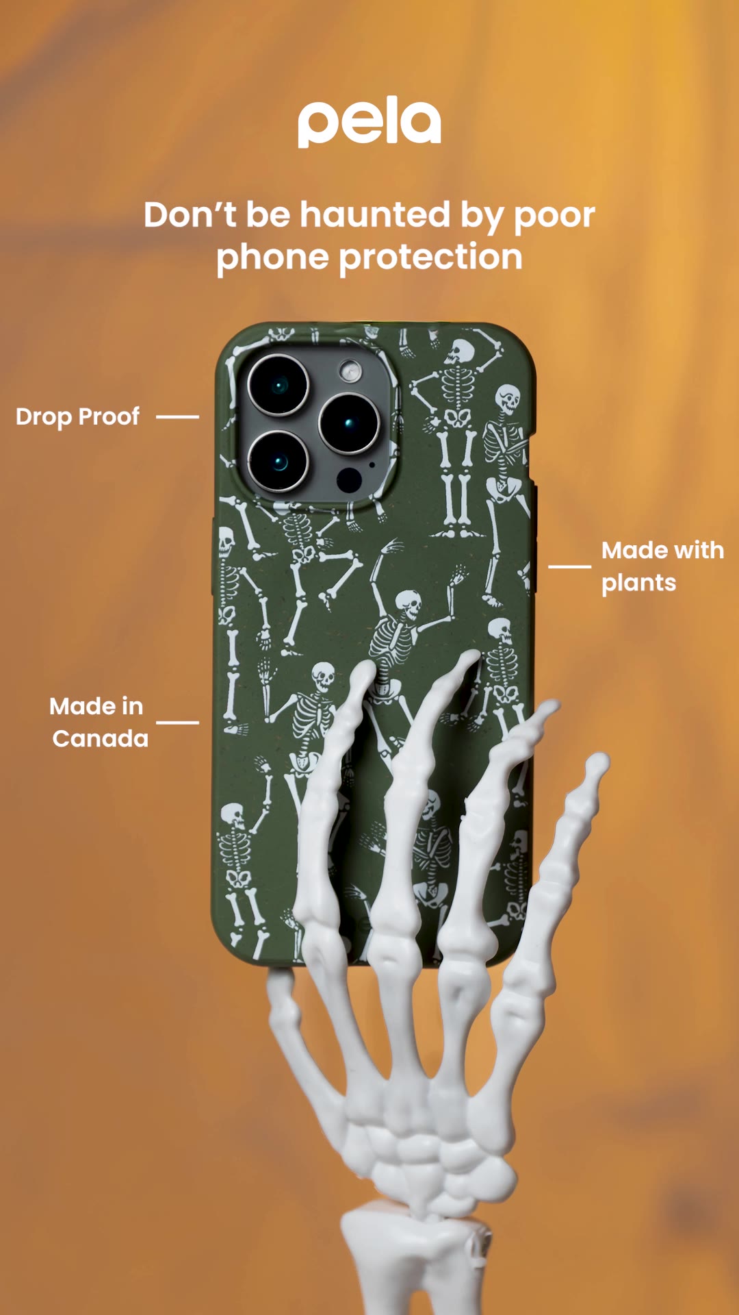 Pela Case Facebook ad: Creep It Cute, Keep It Compostable