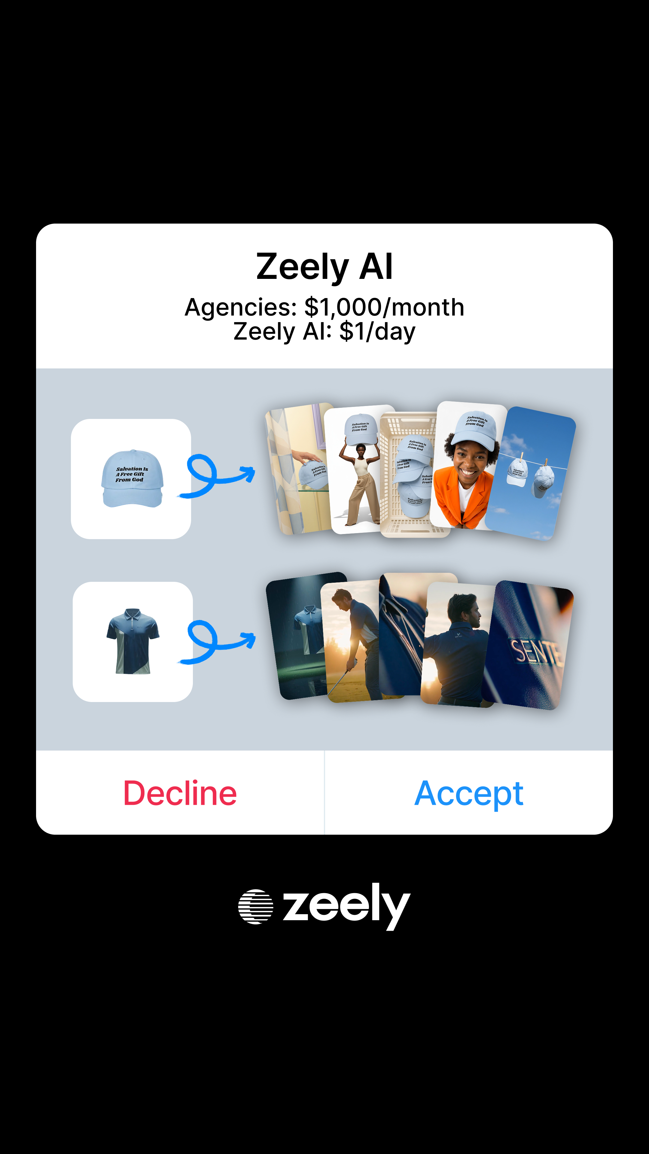 Zeely Facebook ad