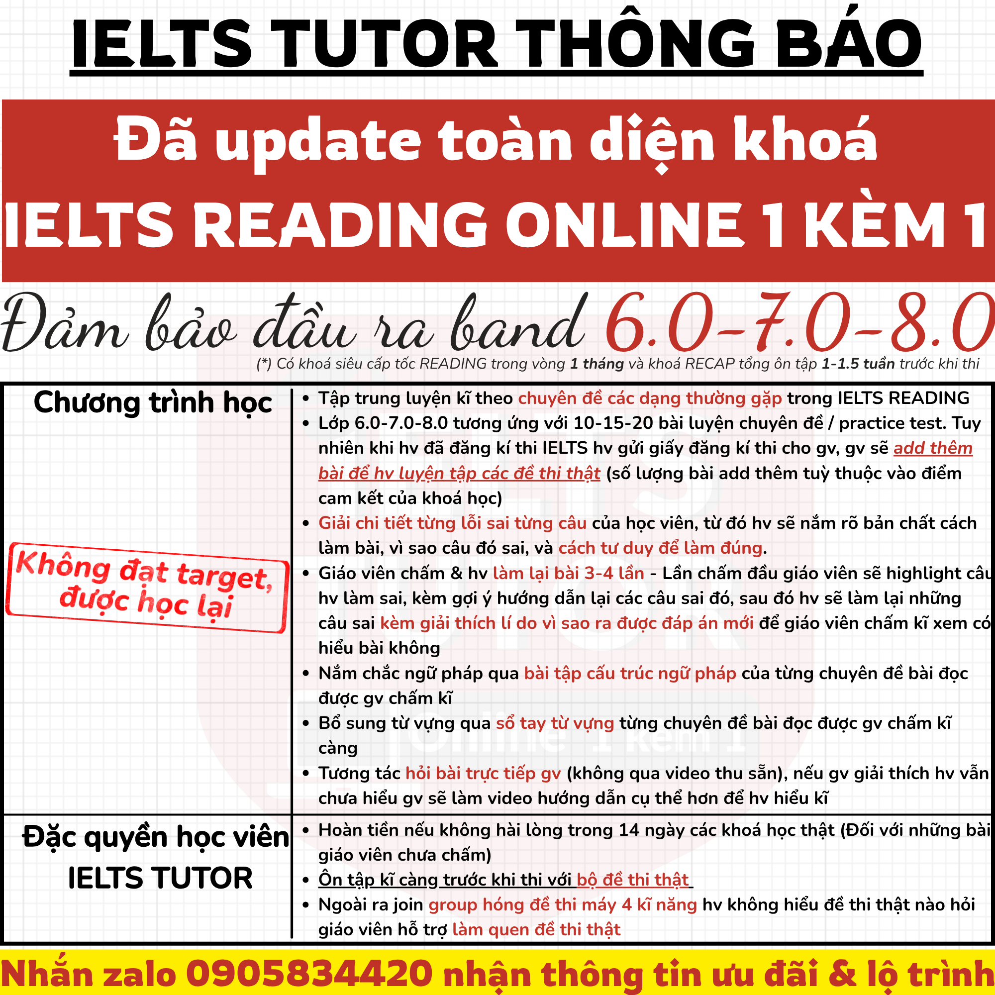 ieltstutor.vn - Chấm bài IELTS Writing Speaking online hàng đầu Việt Nam Facebook ad from Sep 4, 2026