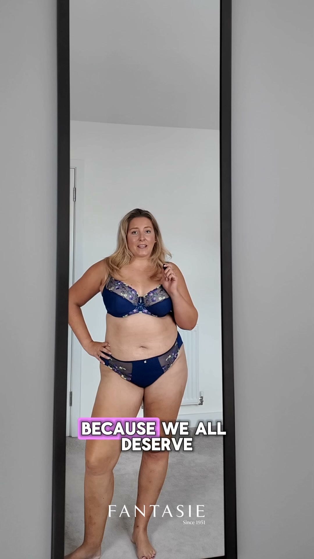 Fantasie Facebook ad: When your foundations feel good, everything else follows.