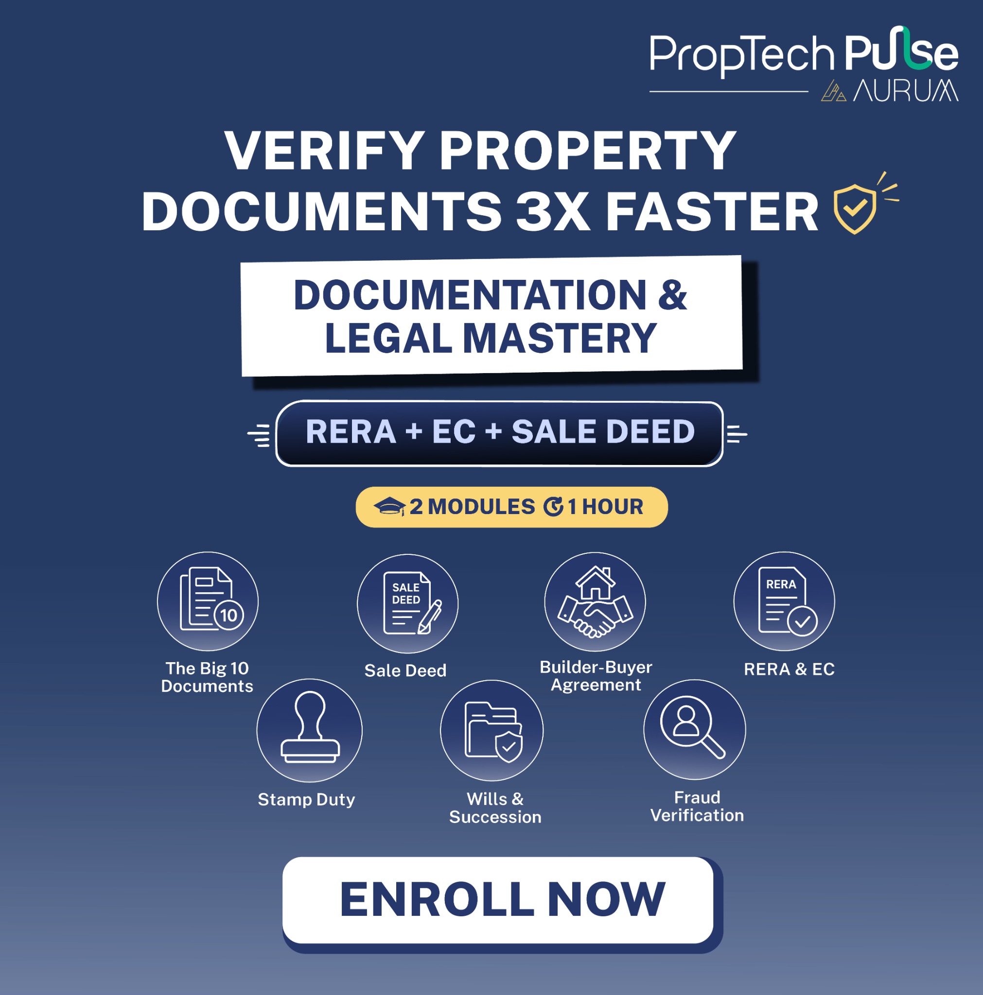 Aurum PropTech Limited Facebook ad: Verify Property Documents 3X Faster