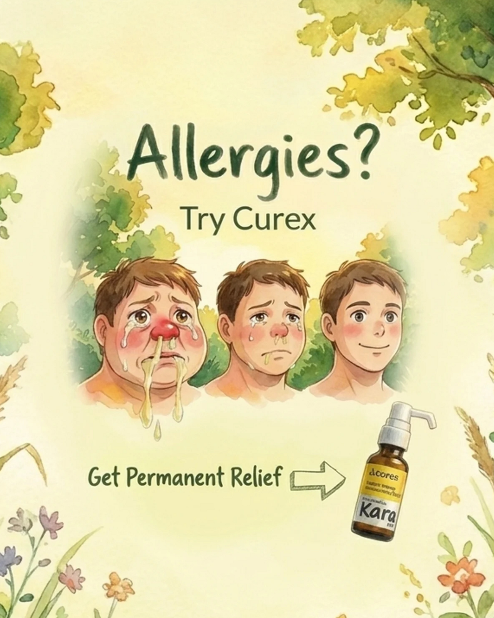 Curex Allergy Facebook ad