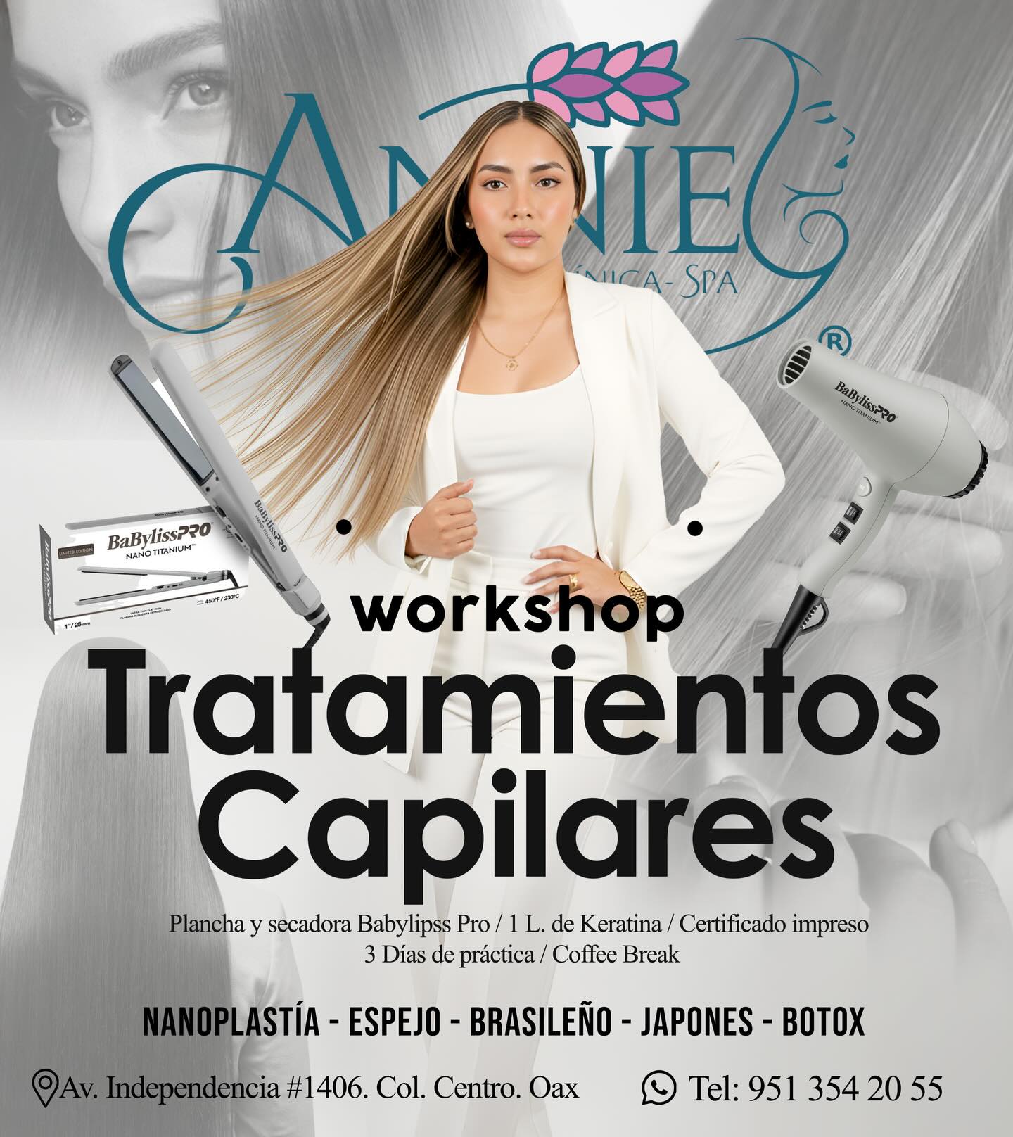 Annie Clinica-SPA Facebook ad: OAXACA CURSO DE KERATINAS