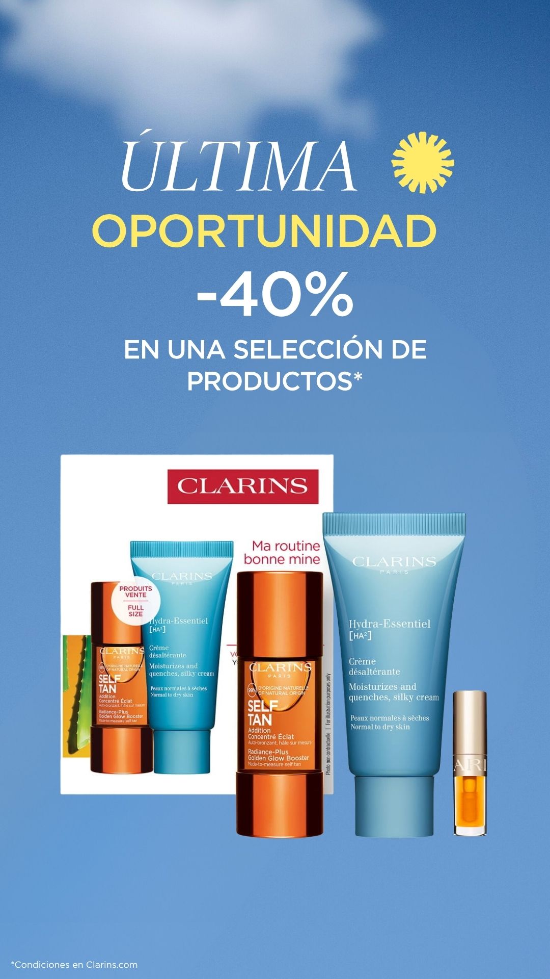 Clarins Facebook ad