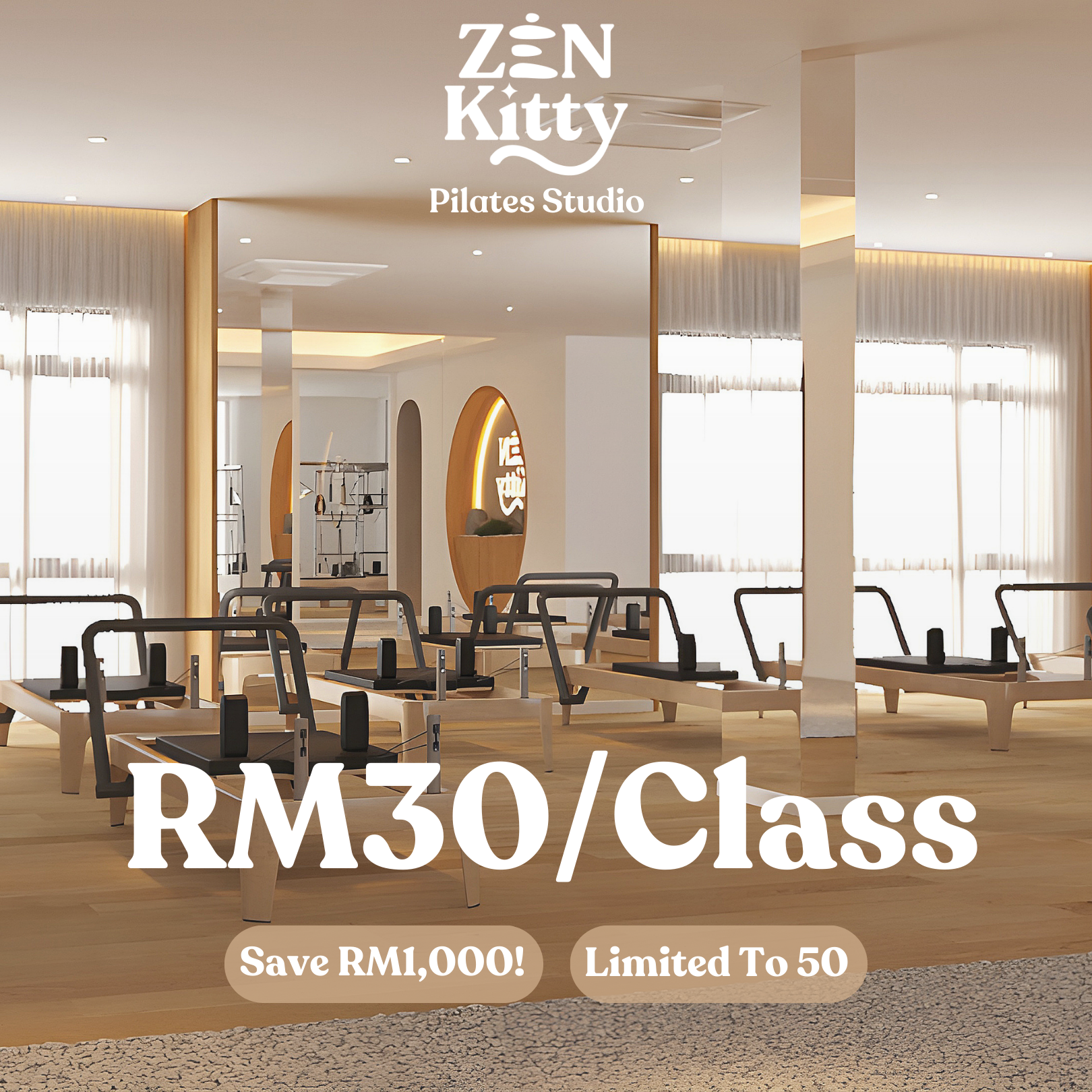 Zen Kitty PIlates & Yoga Studio Facebook ad