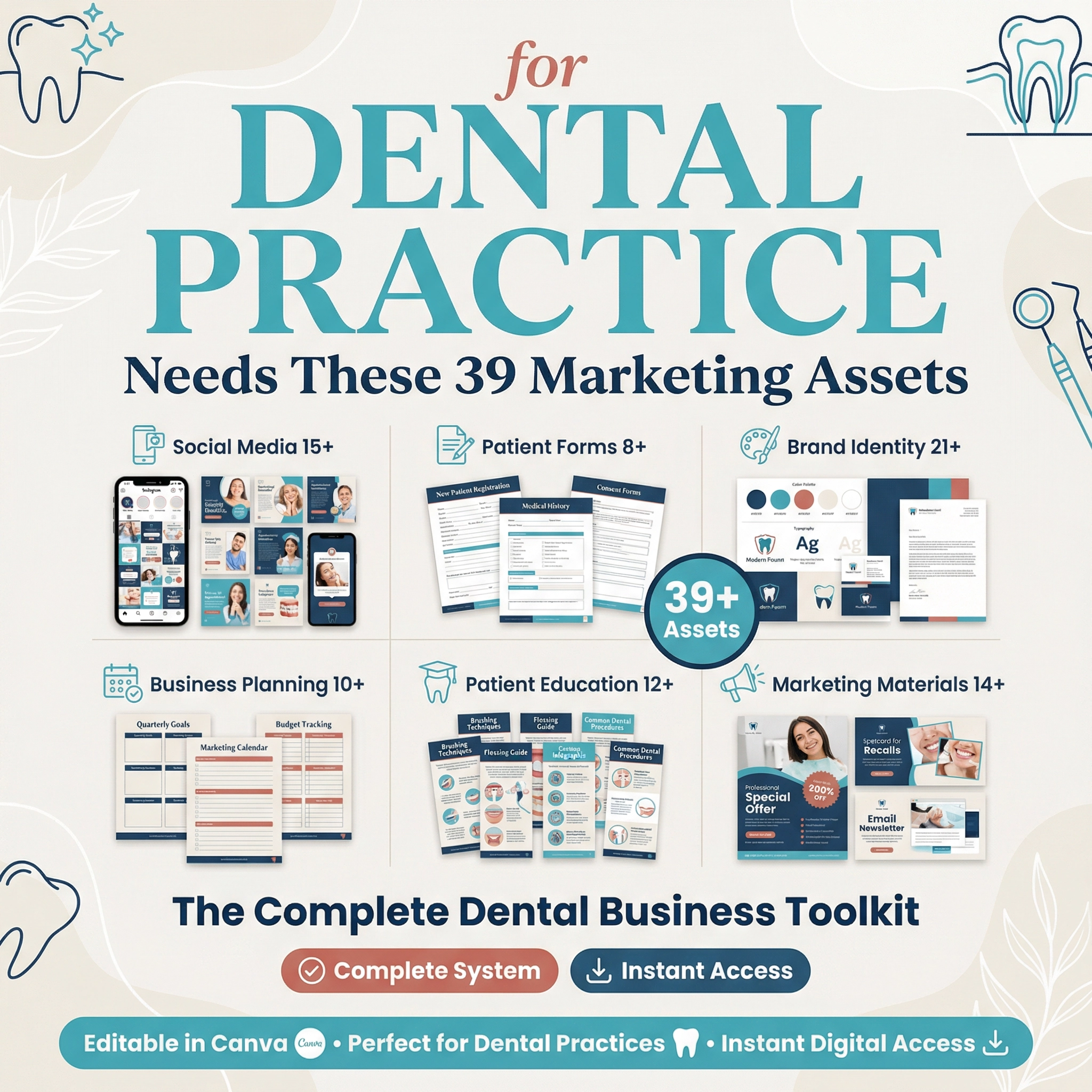 Ultimate Notion Planner Facebook ad: The Complete Dental Business Toolkit