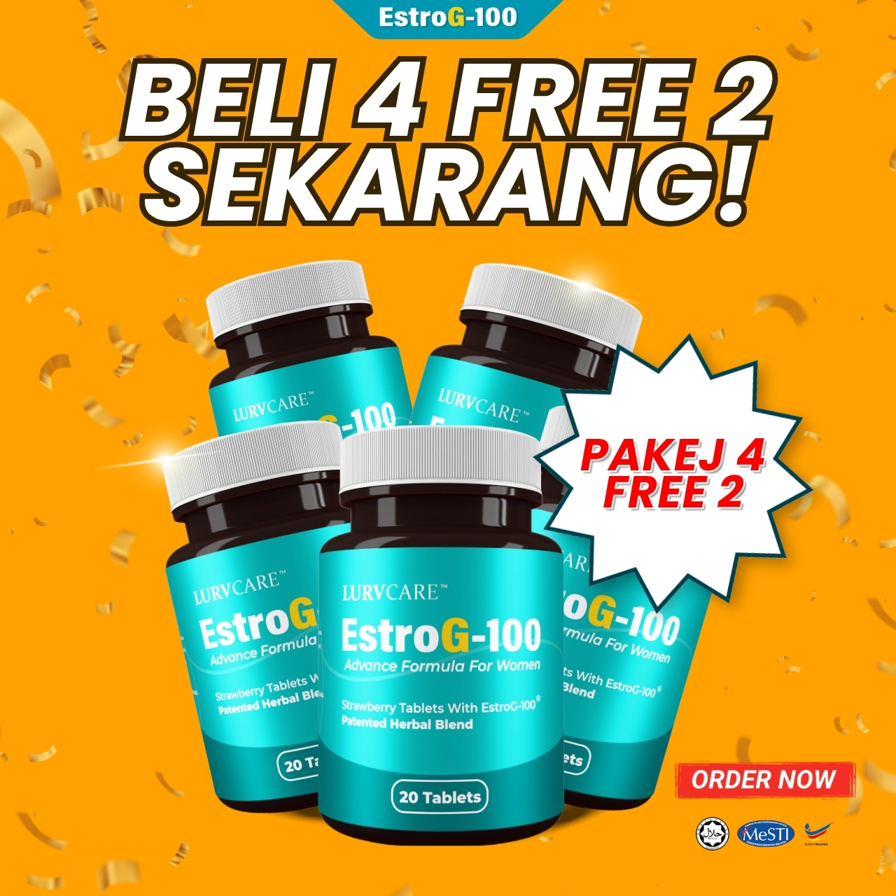 EstroG-100 - Rahsia Wanita Menopause Facebook ad