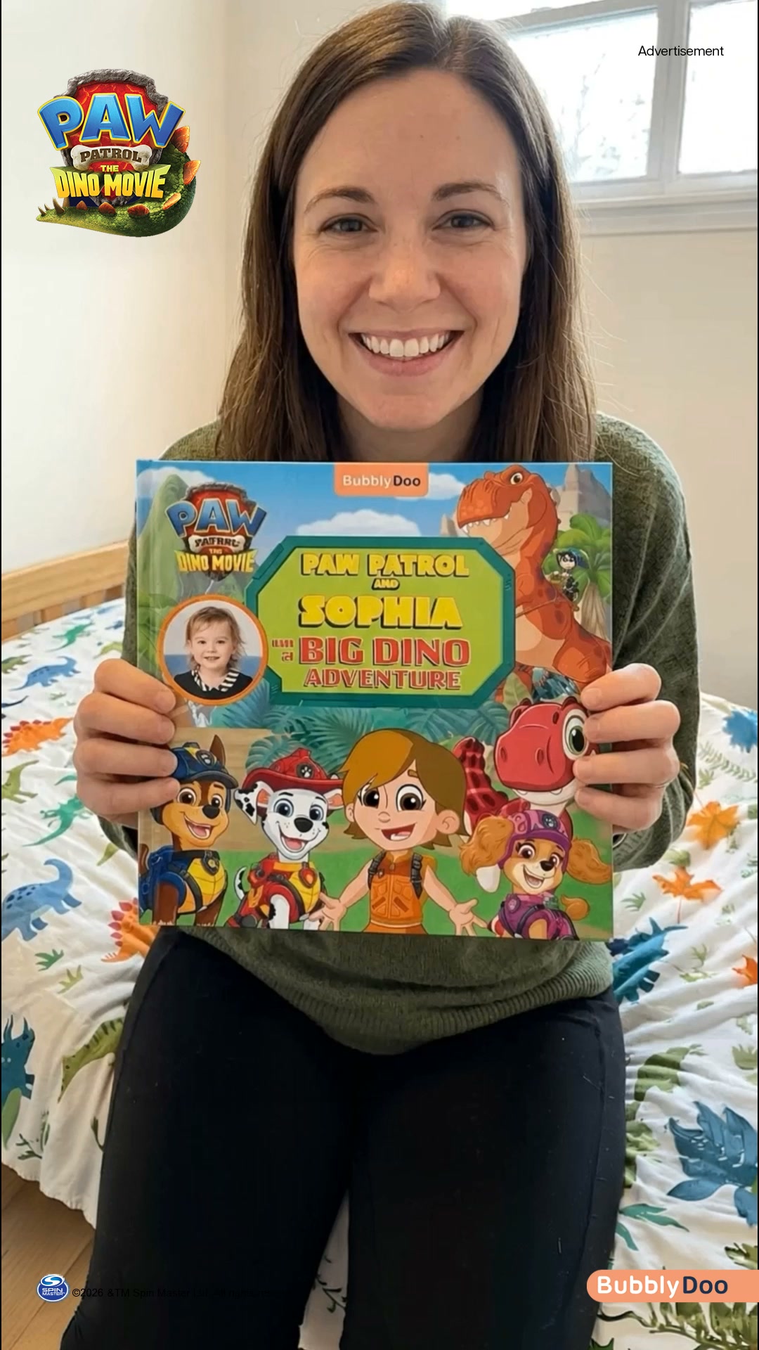 BubblyDoo Books Facebook ad: New PAW Patrol Dino Adventure!