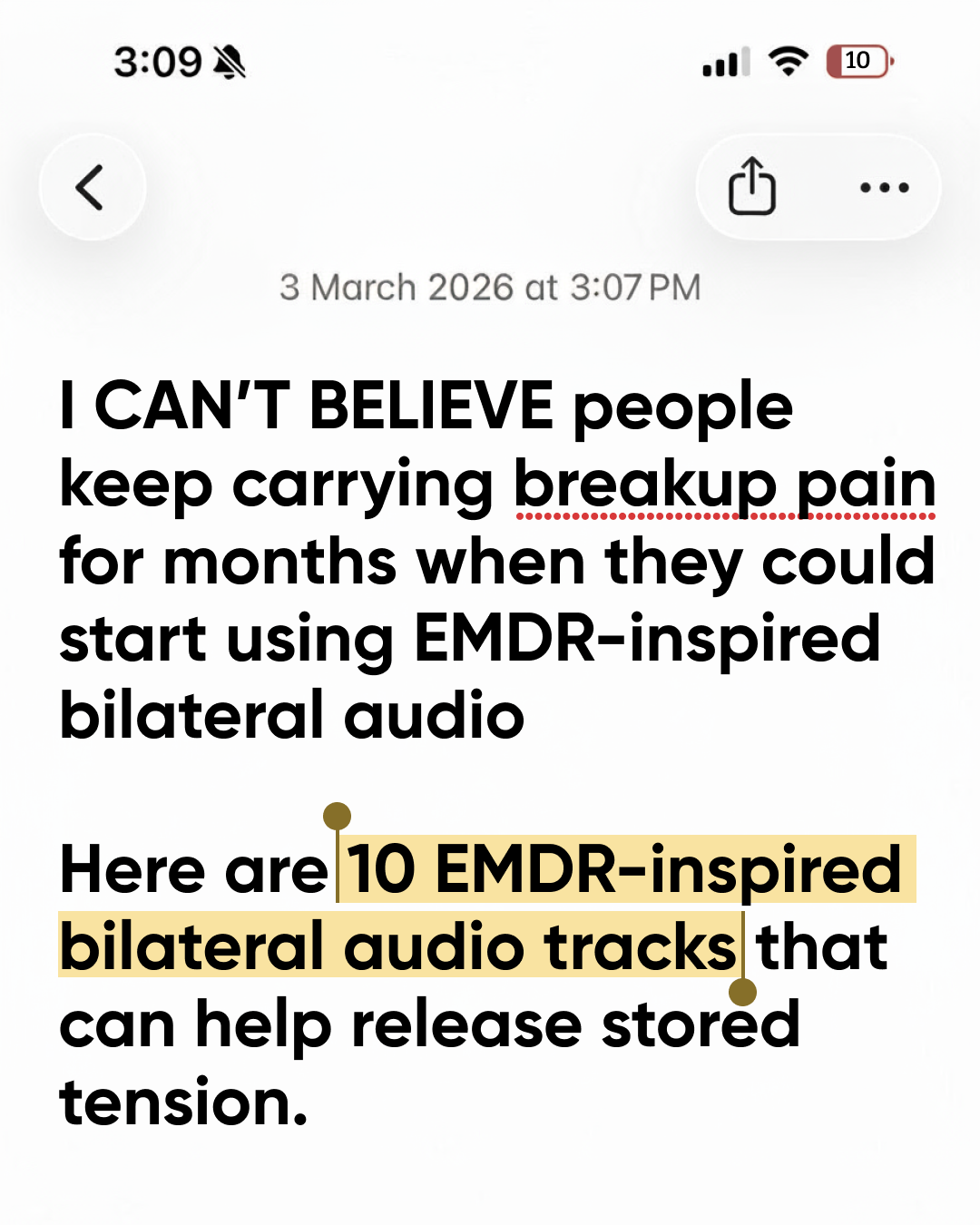 Calm Facebook ad