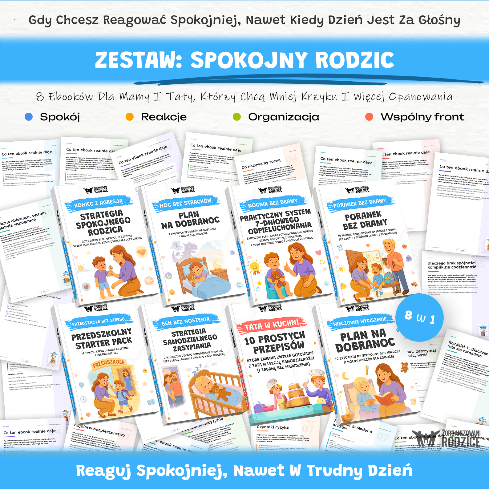 Zorganizowani Rodzice Facebook ad: Odzyskaj spokój w codziennym chaosie z Zestawem Spokojny…