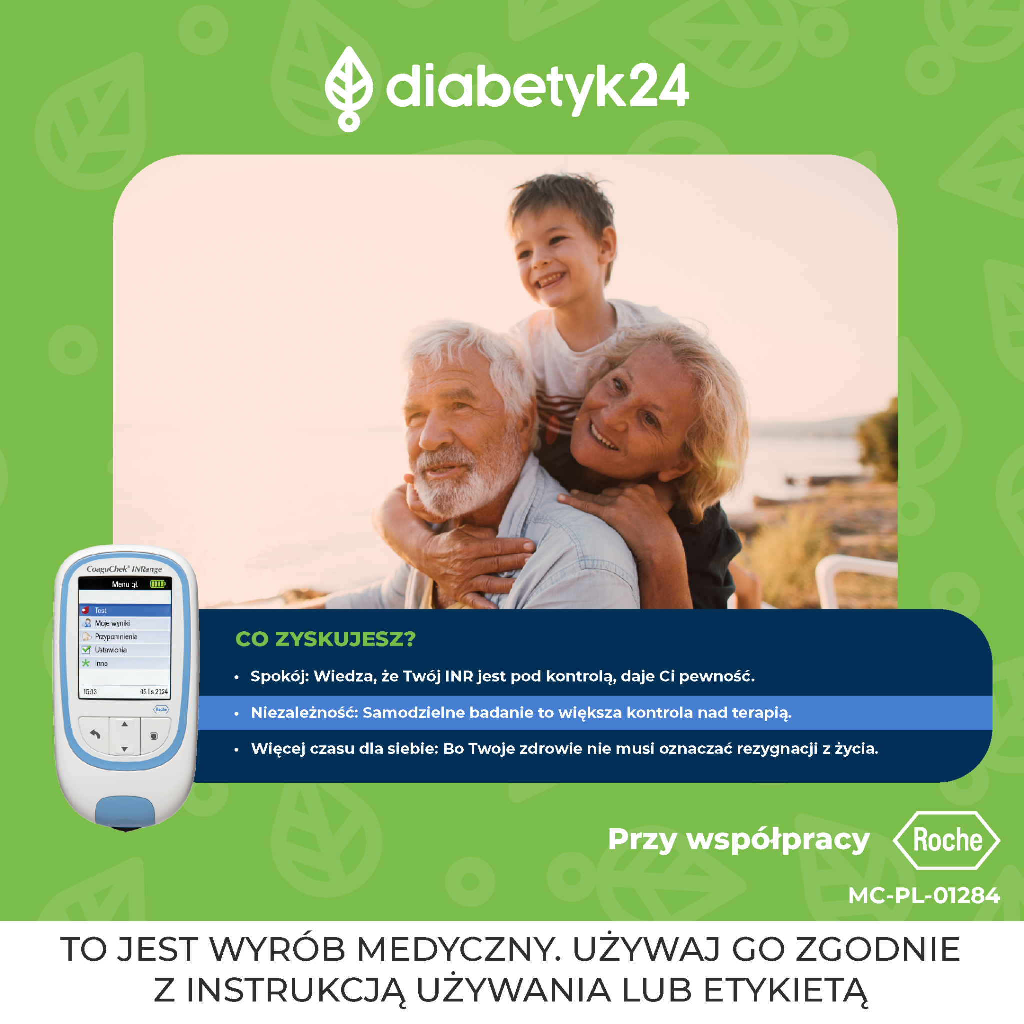 Diabetyk24 Facebook ad: ANALIZATOR INR