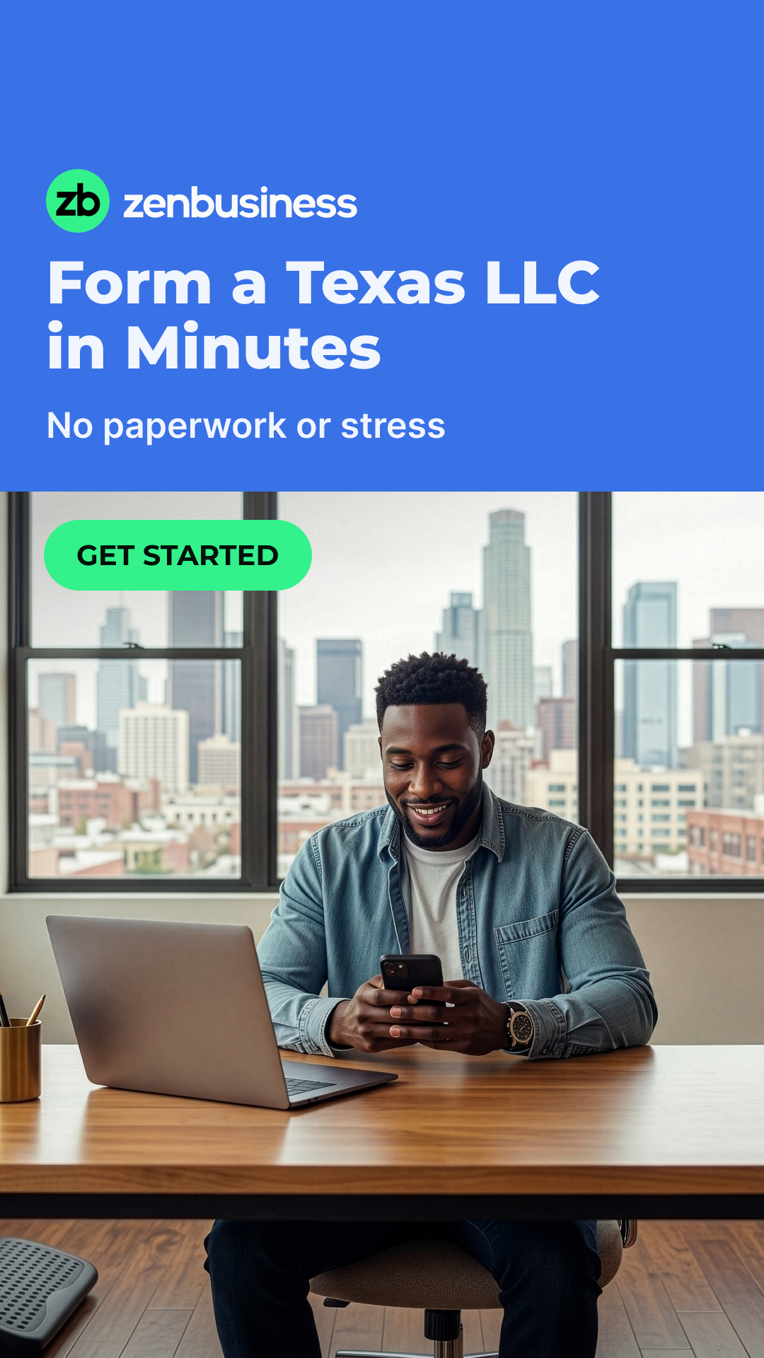 ZenBusiness Facebook ad