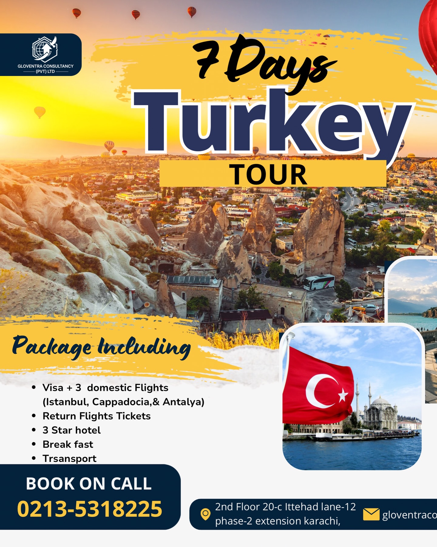 Gloventra Consultancy Facebook ad: Work Permit & Visit Visa Guidance Free consultancy