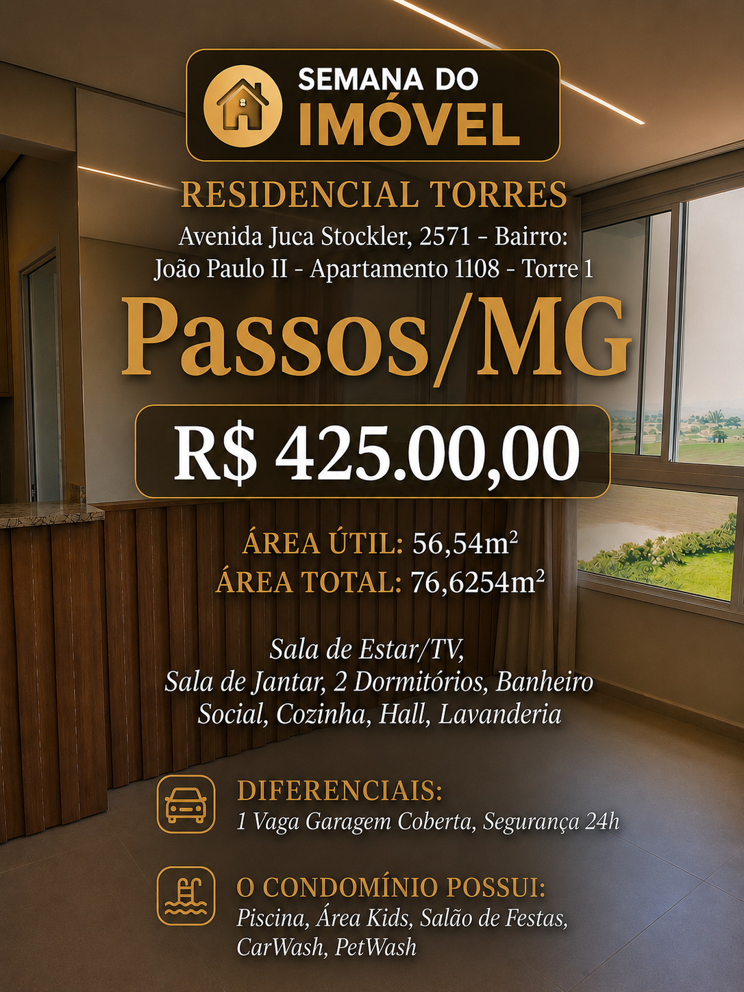 Via Brasil Empreendimentos Facebook ad: APARTAMENTO À VENDA EM PASSOS/MG