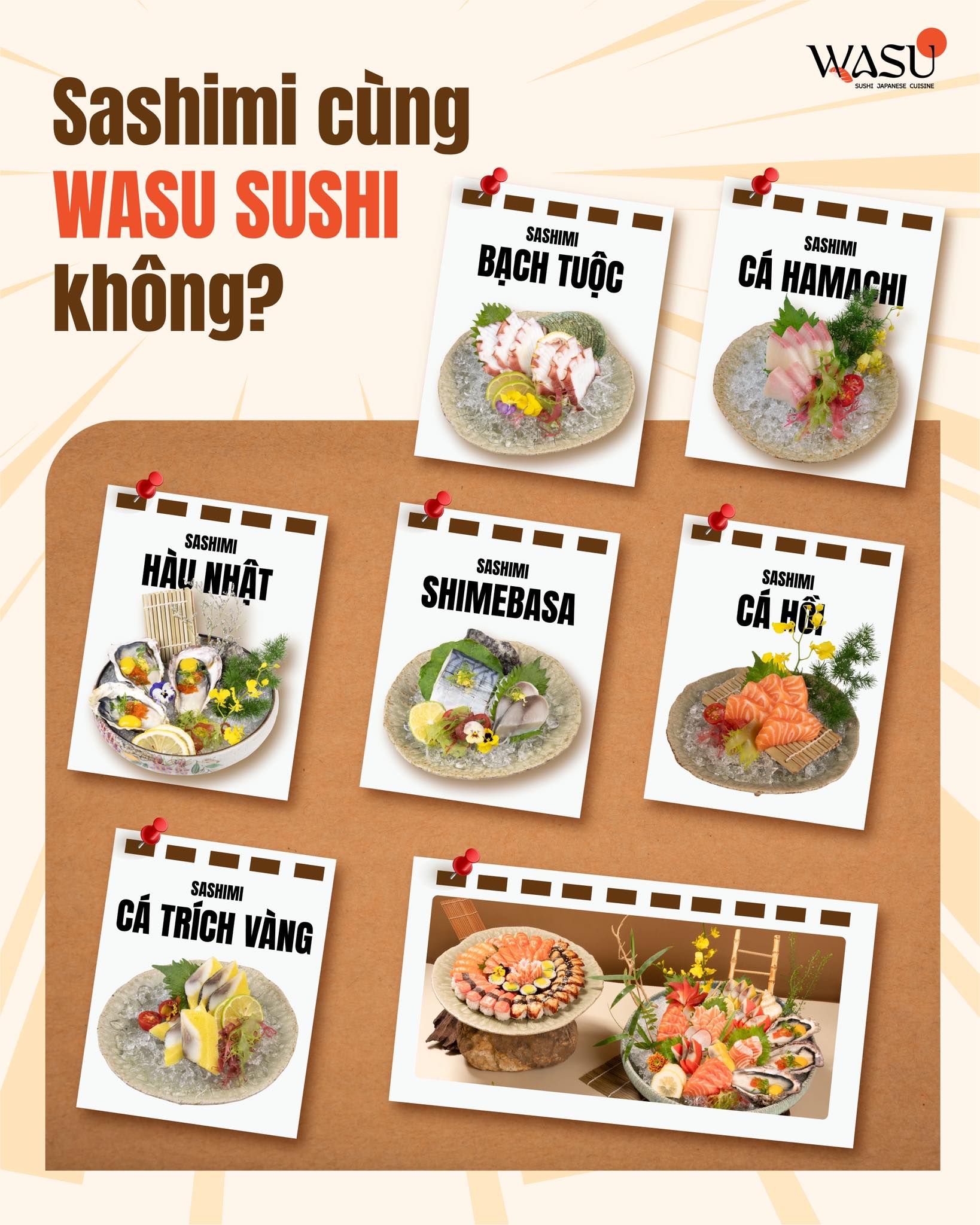 WASU Bắc Ninh Facebook ad: SASHIMI CÙNG WASU KHÔNG?