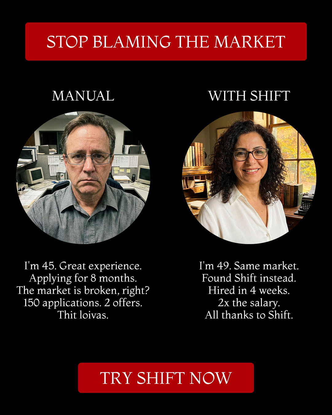 Shift - Transform Your Career Facebook ad