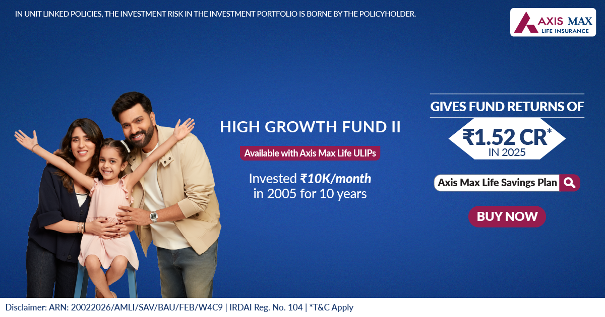 Axis Max Life Insurance Facebook ad