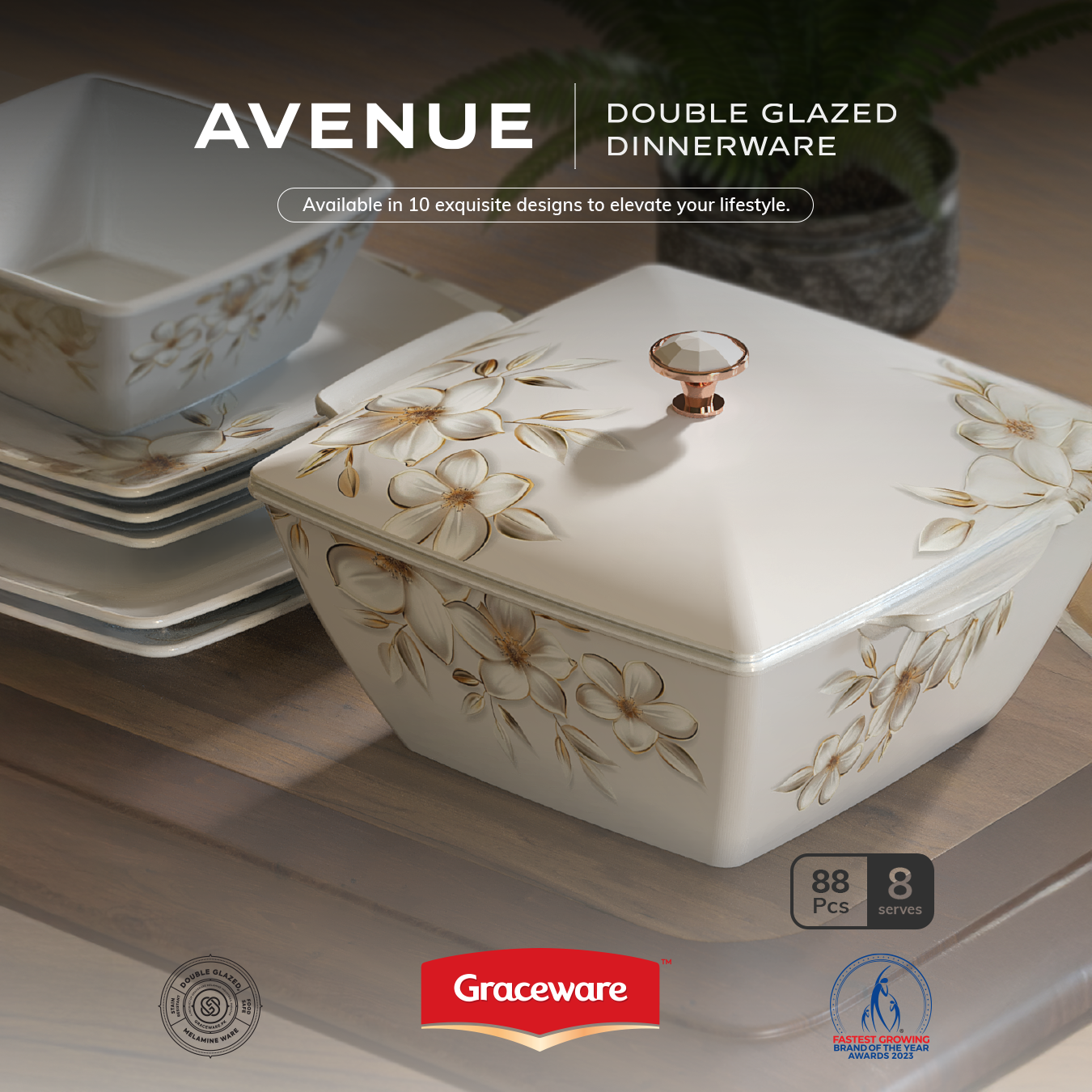 Graceware Facebook ad: 2026 New AVENUE Dinner Sets